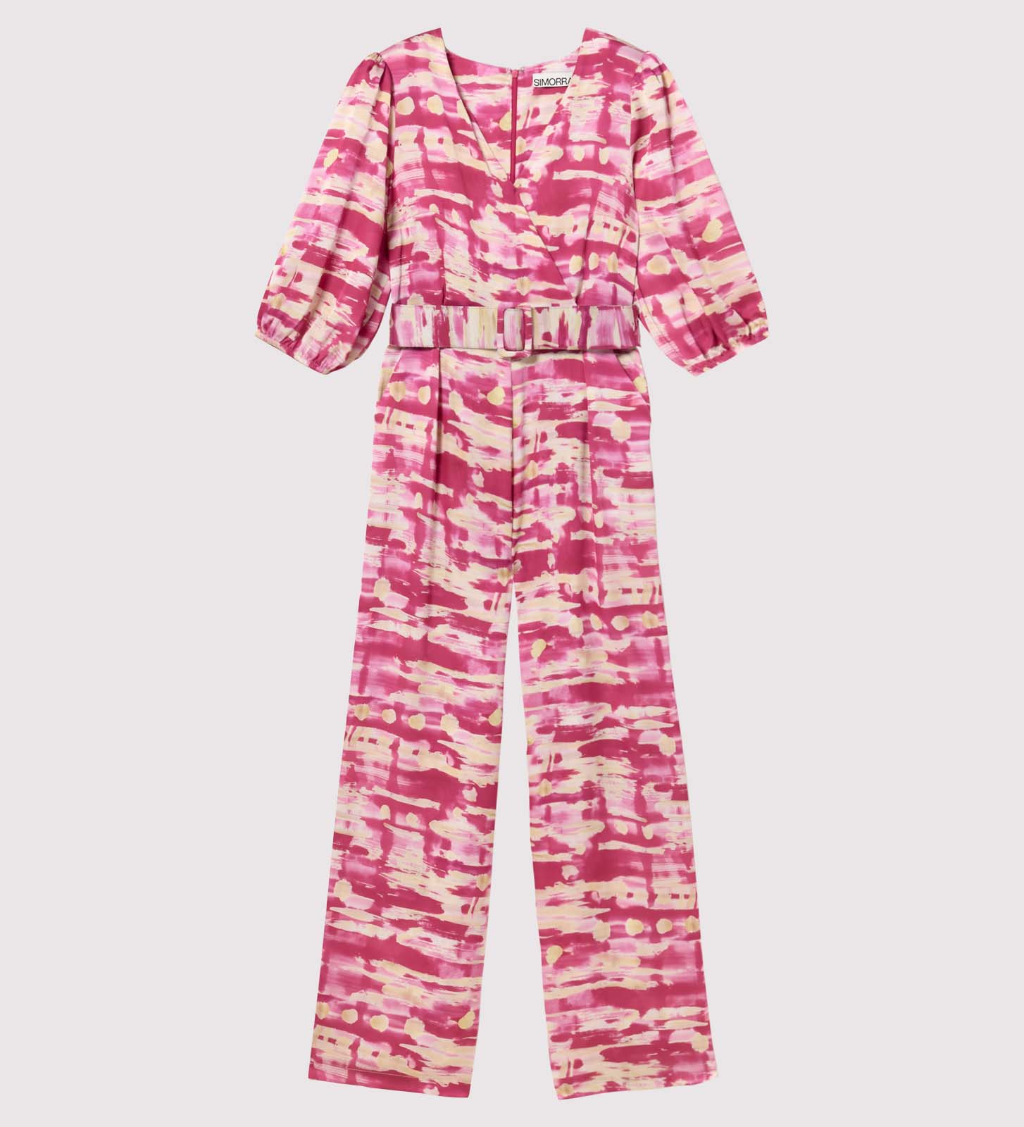 Crepe sleeve jumpsuit