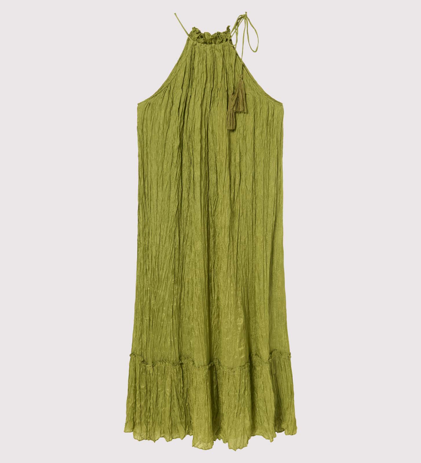 Vestido halter largo