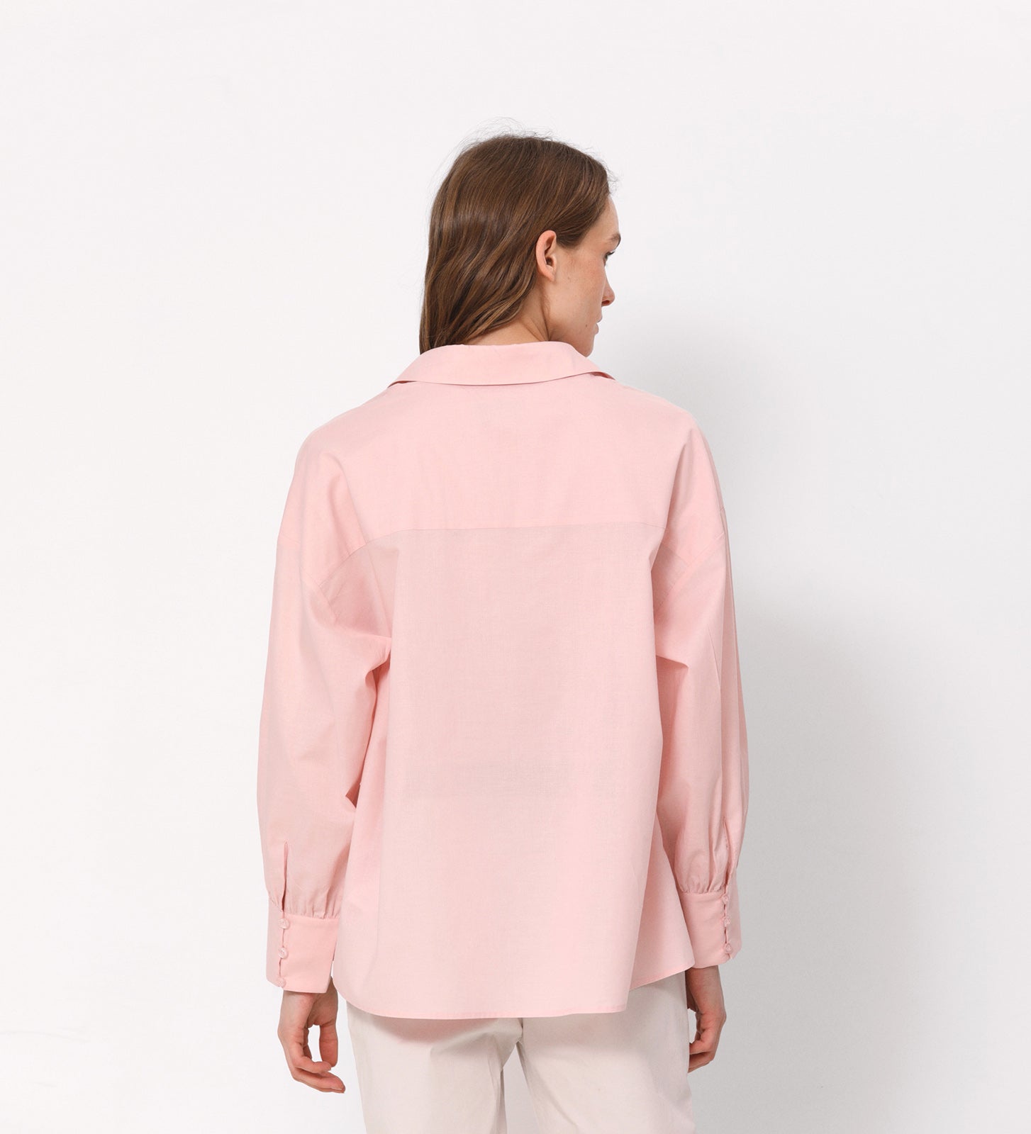 Oversize cotton blouse