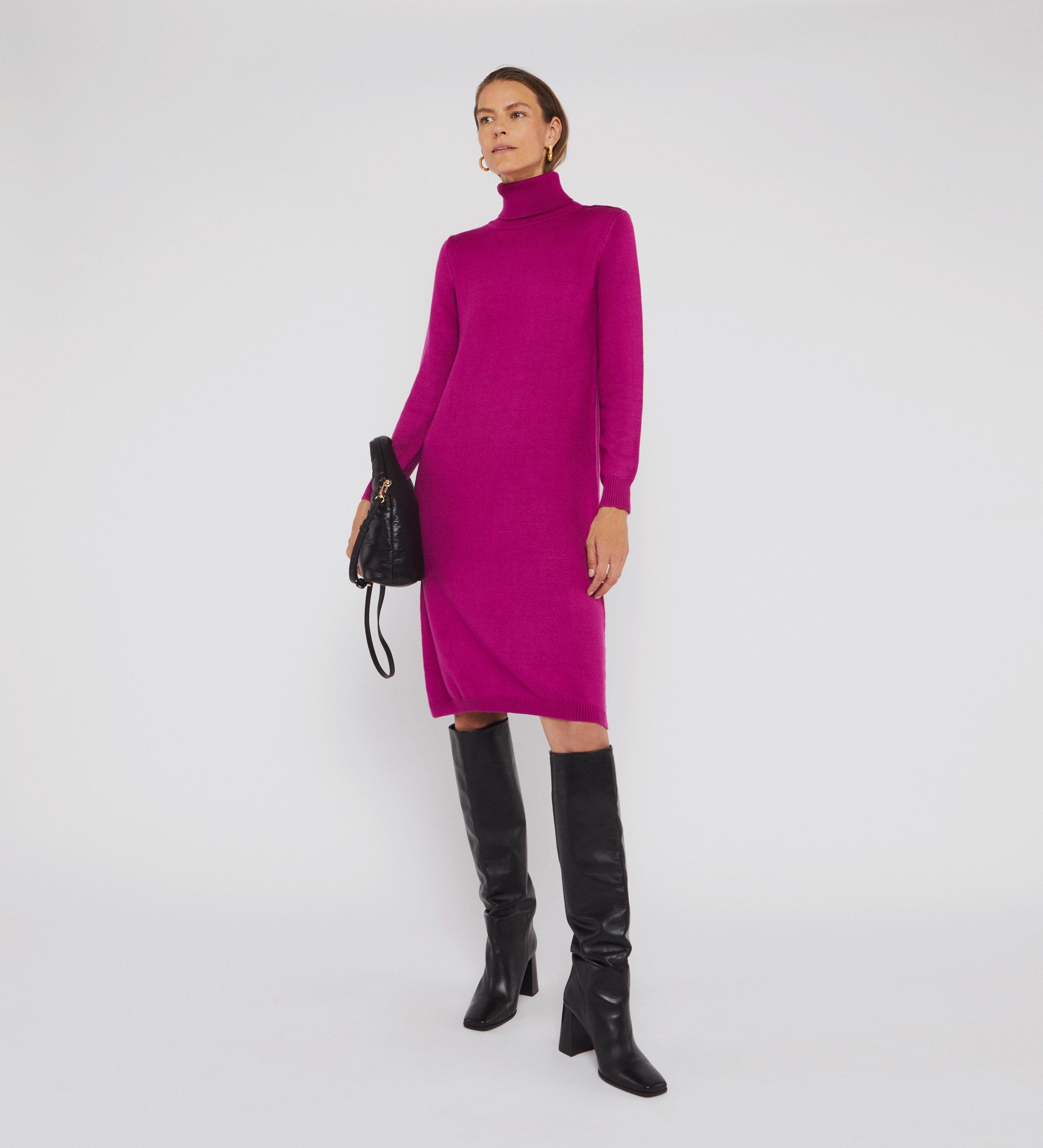 high neck dress