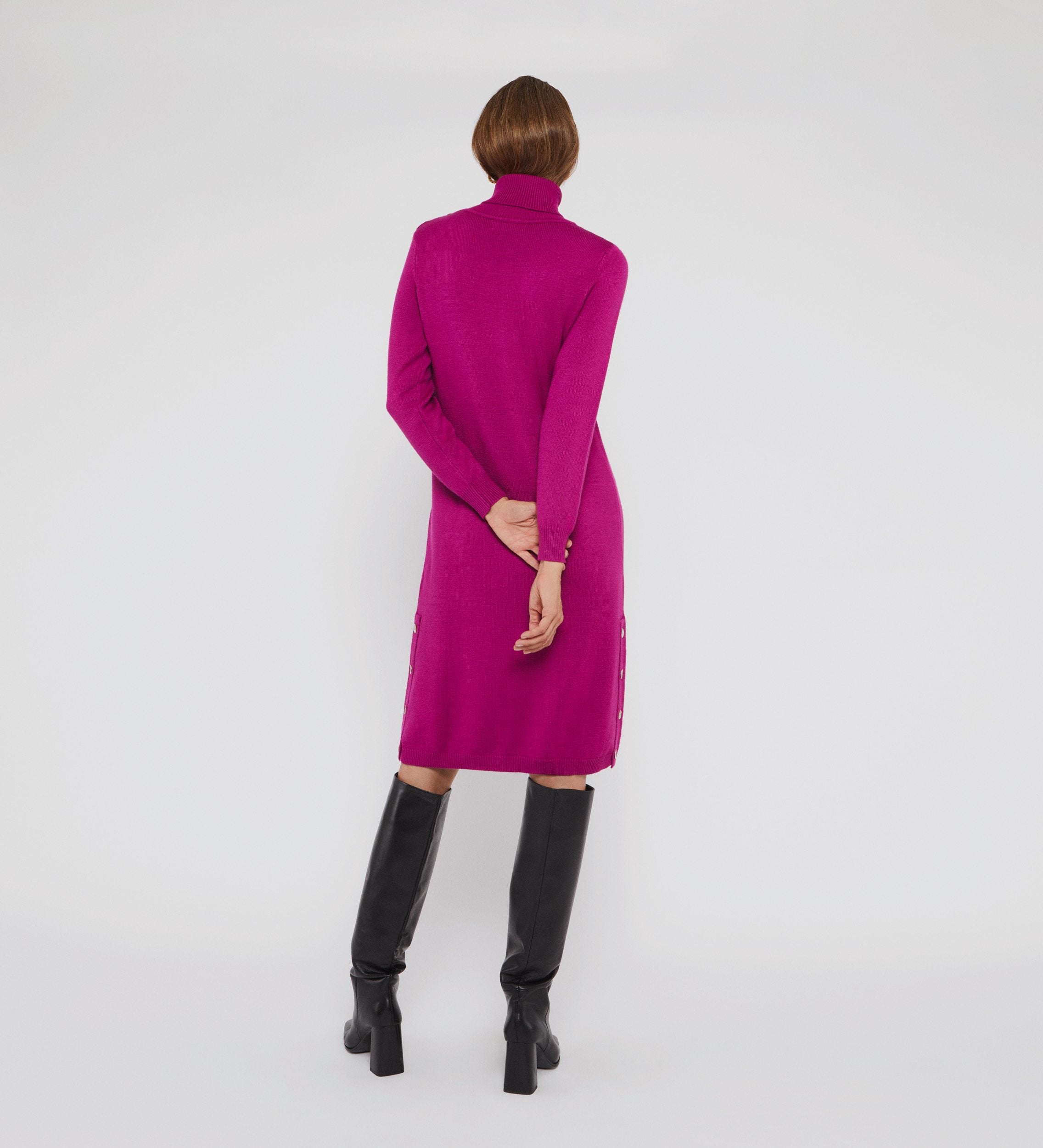 high neck dress