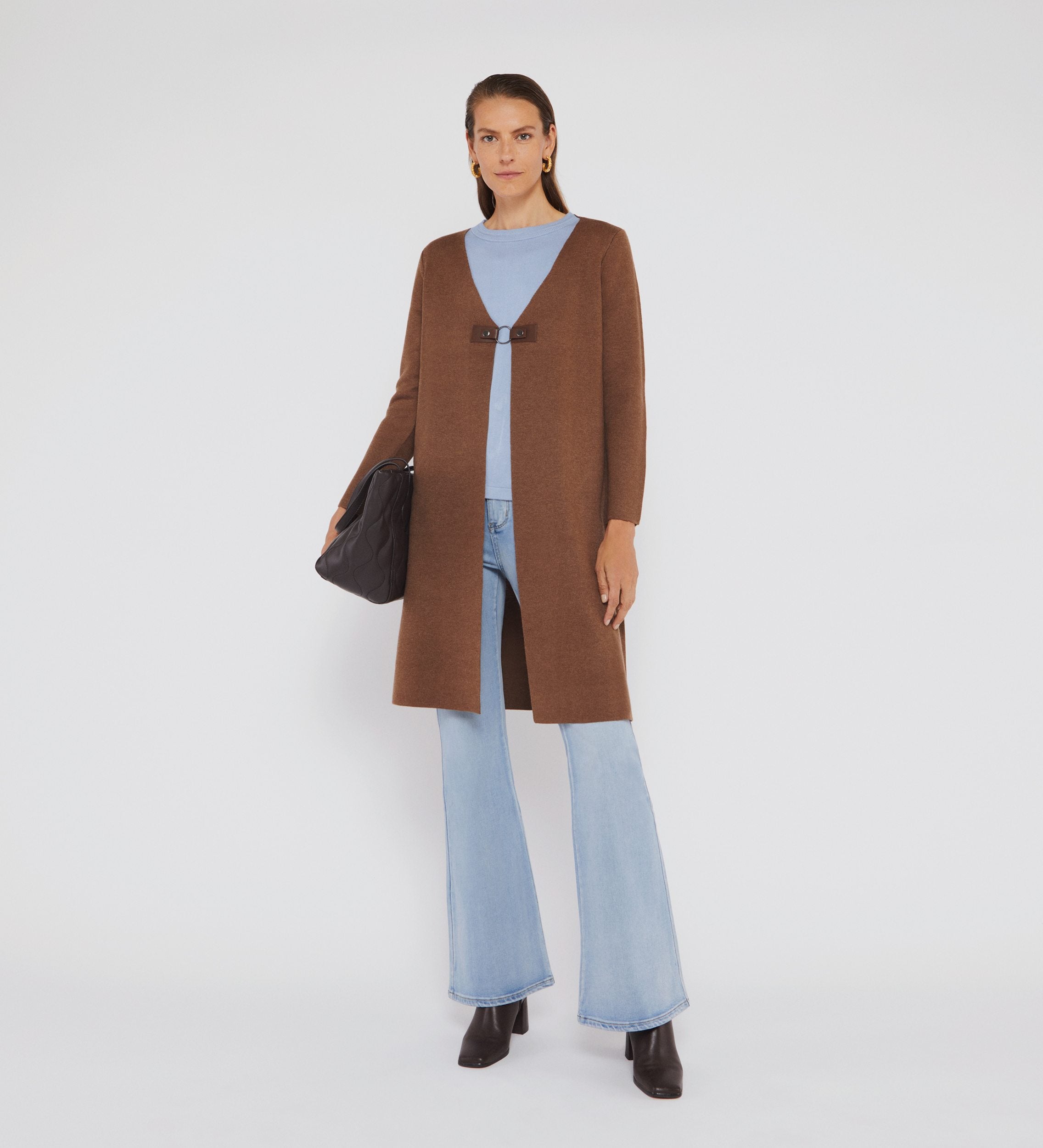 longue broche cardigan