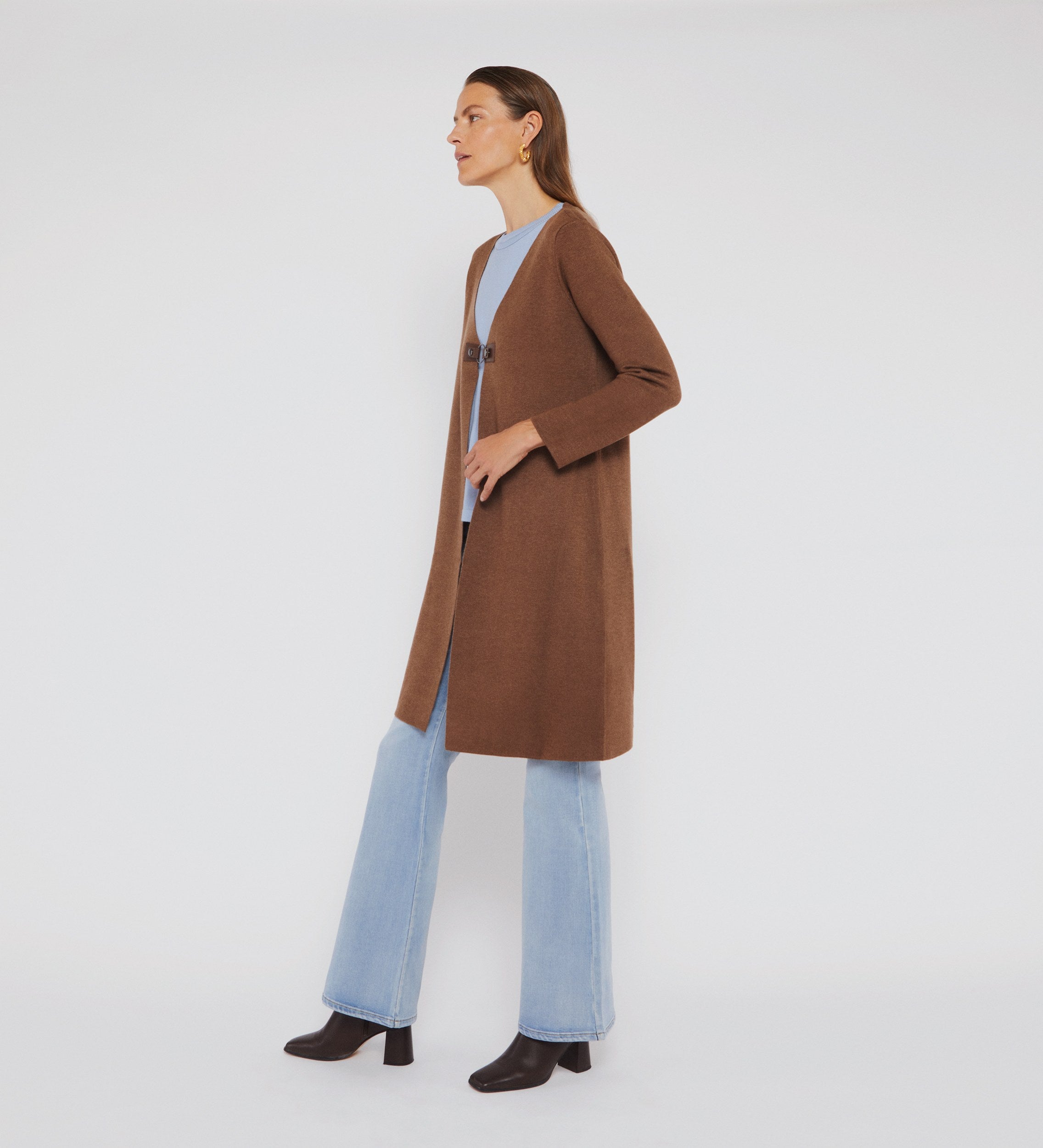 longue broche cardigan