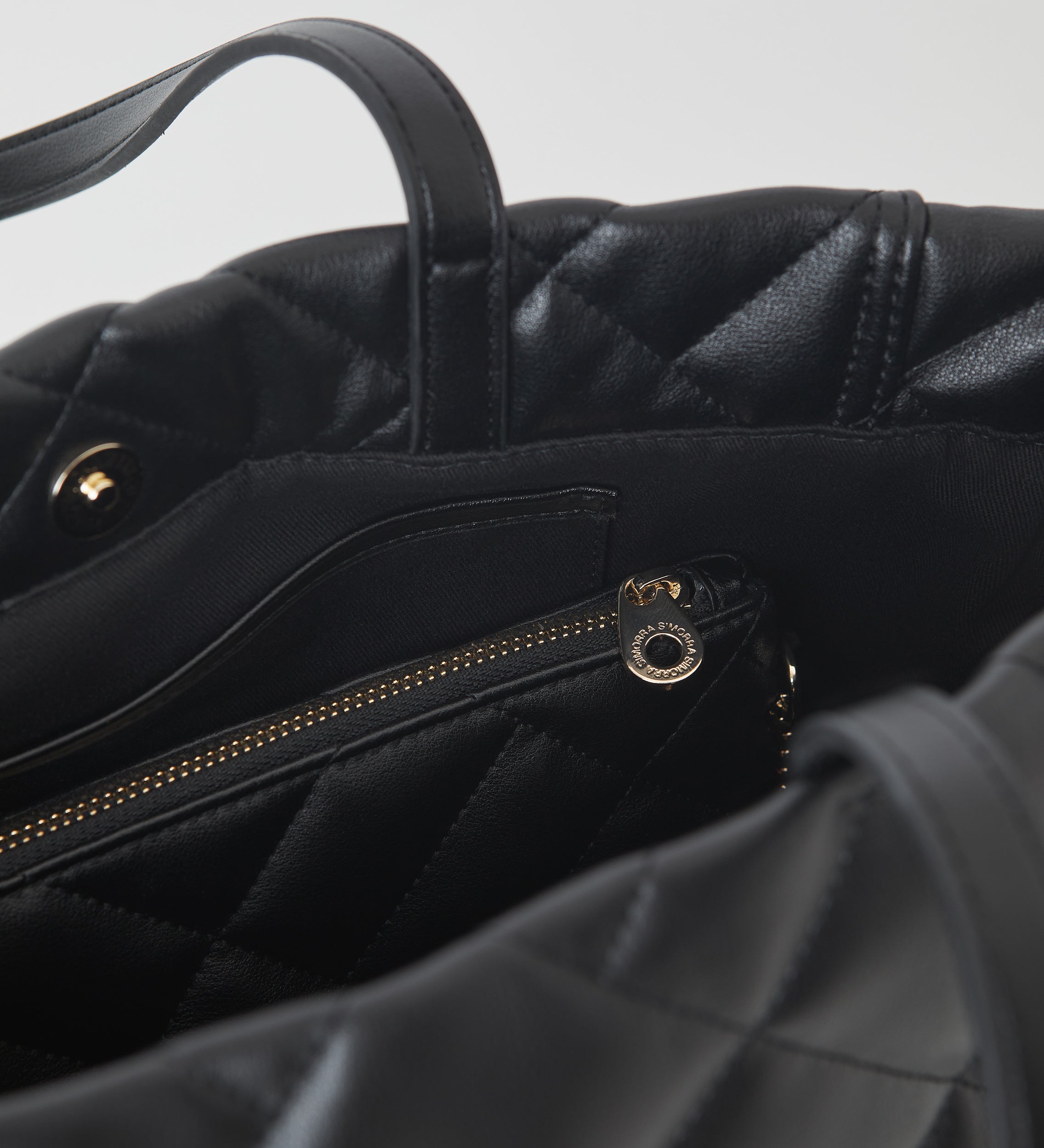 Sac en cuir matelassé