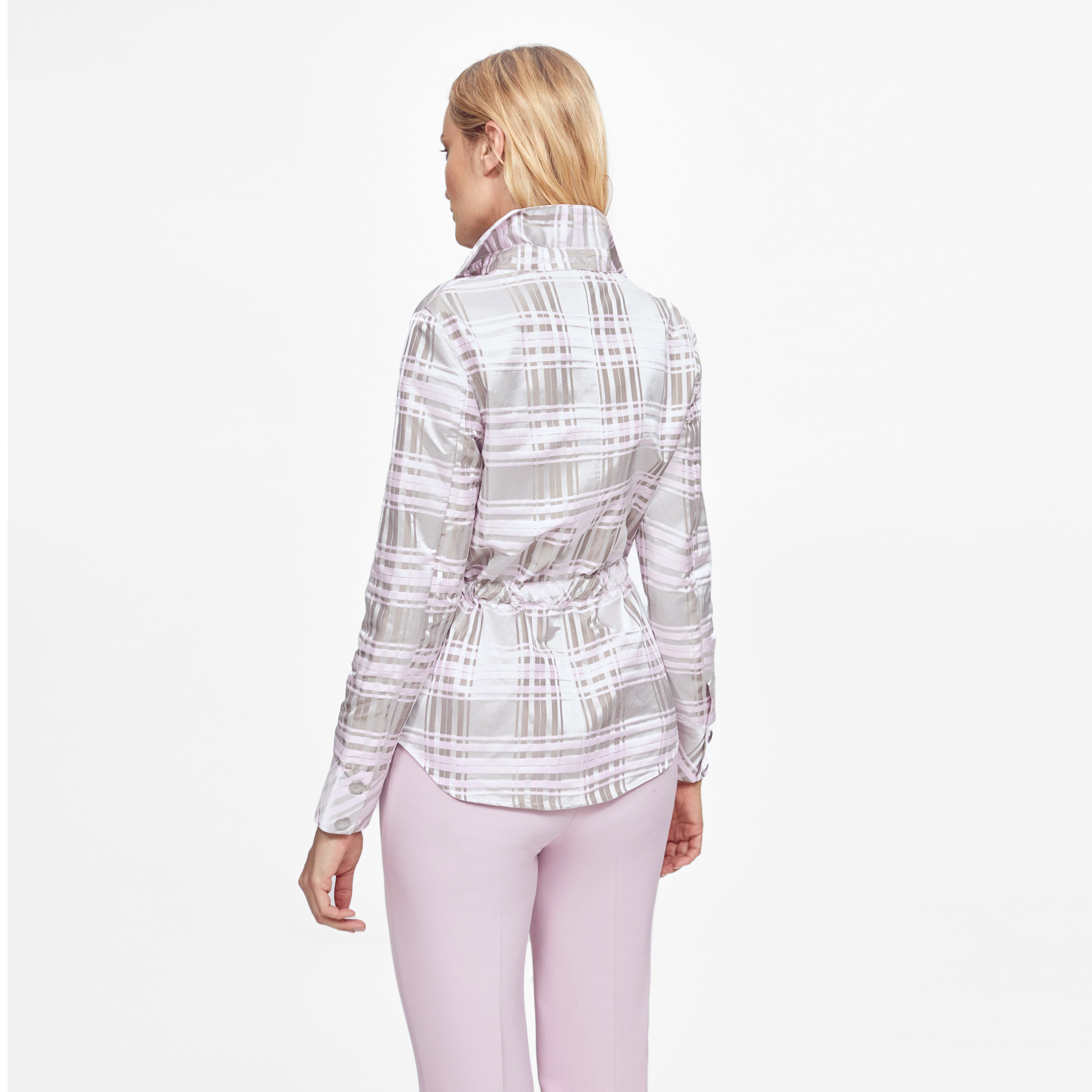 Chaqueta de jacquard pastel