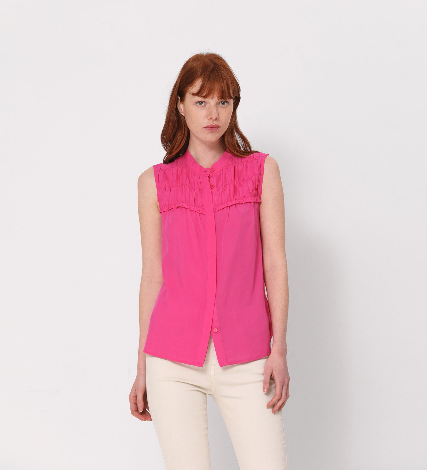 Top with ruffles