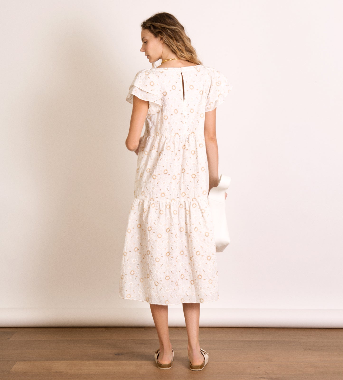 Robe longue brodée
