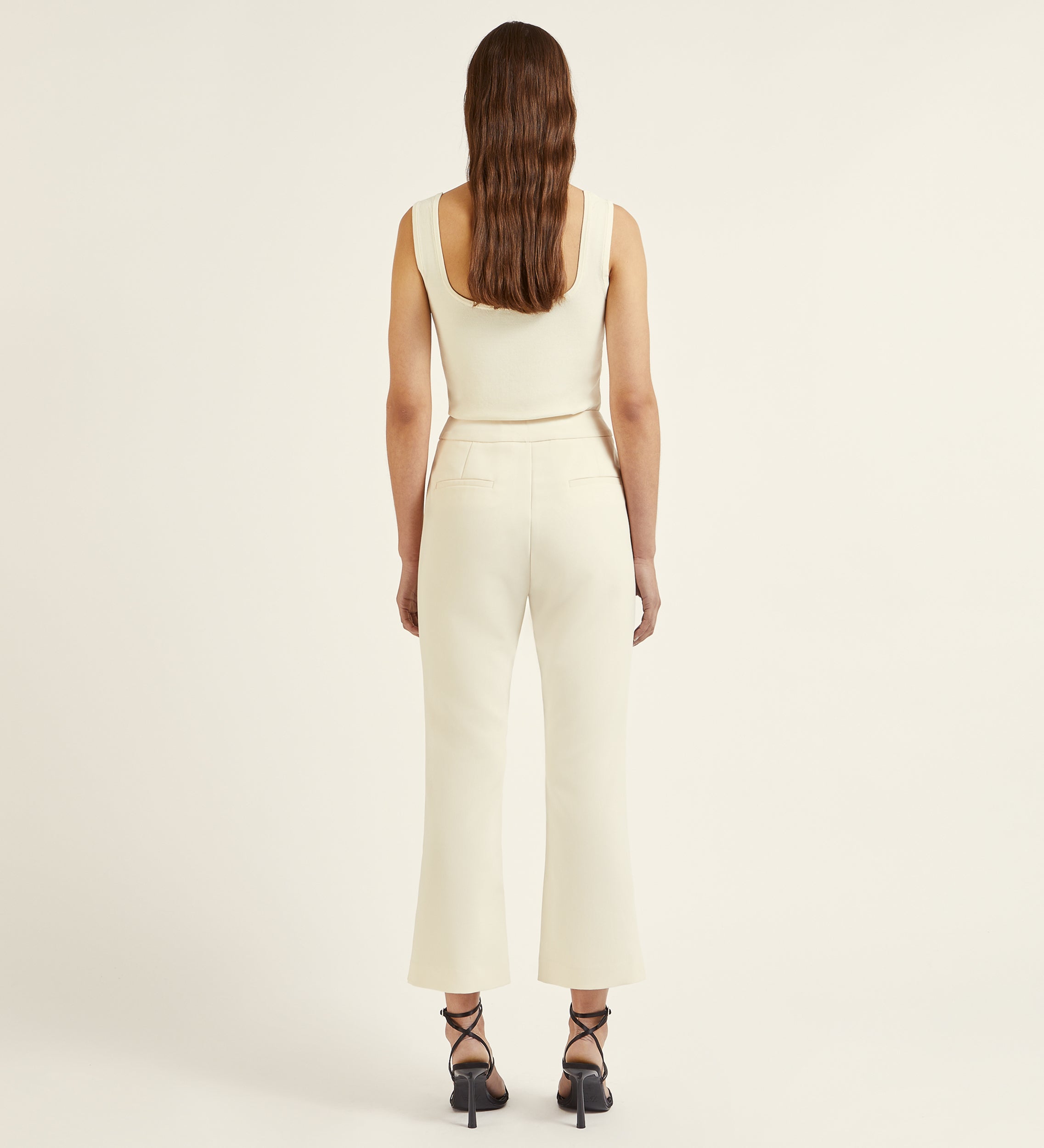 Pantalón crop crepe