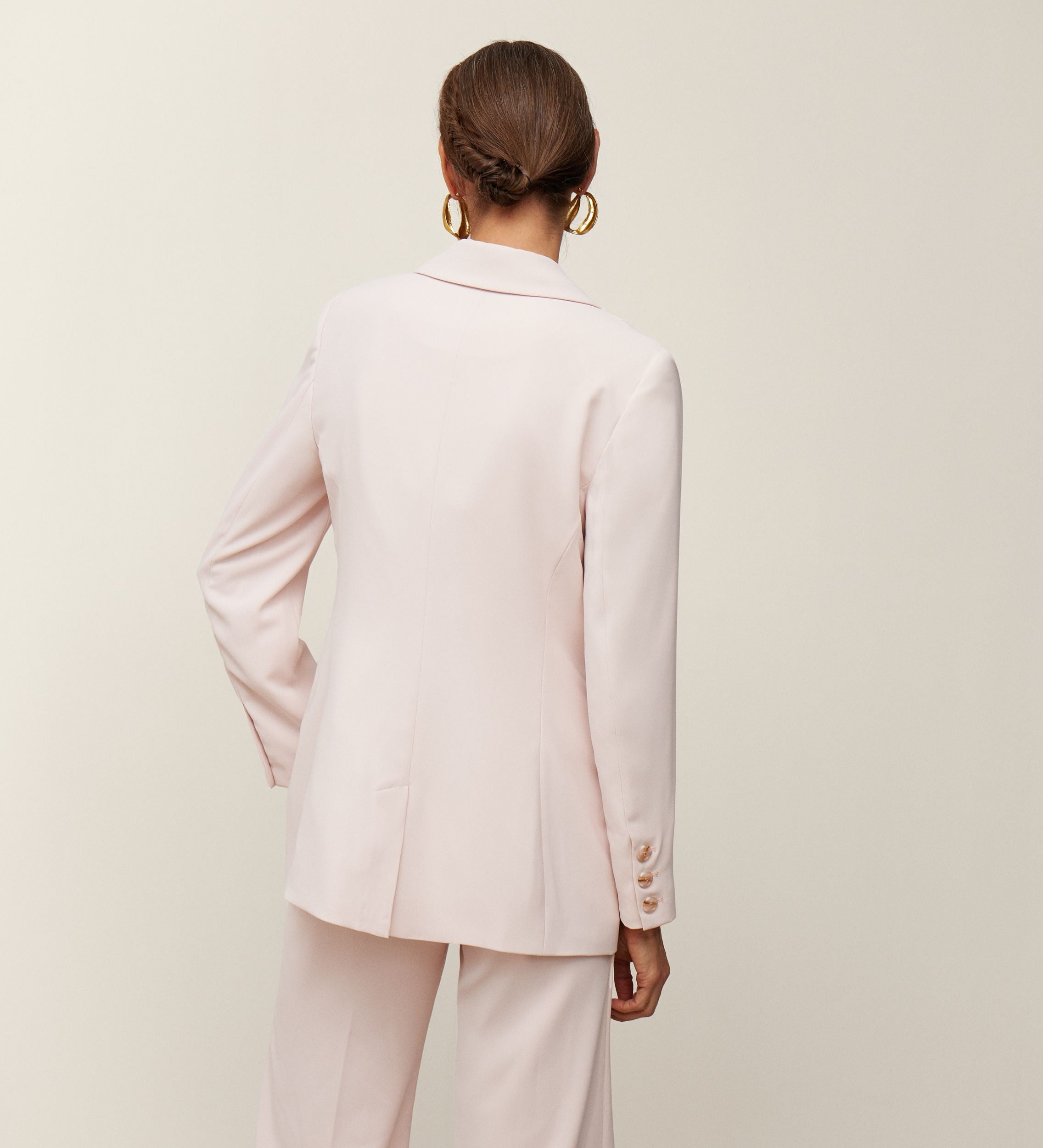 Blazer ajusté en crêpe