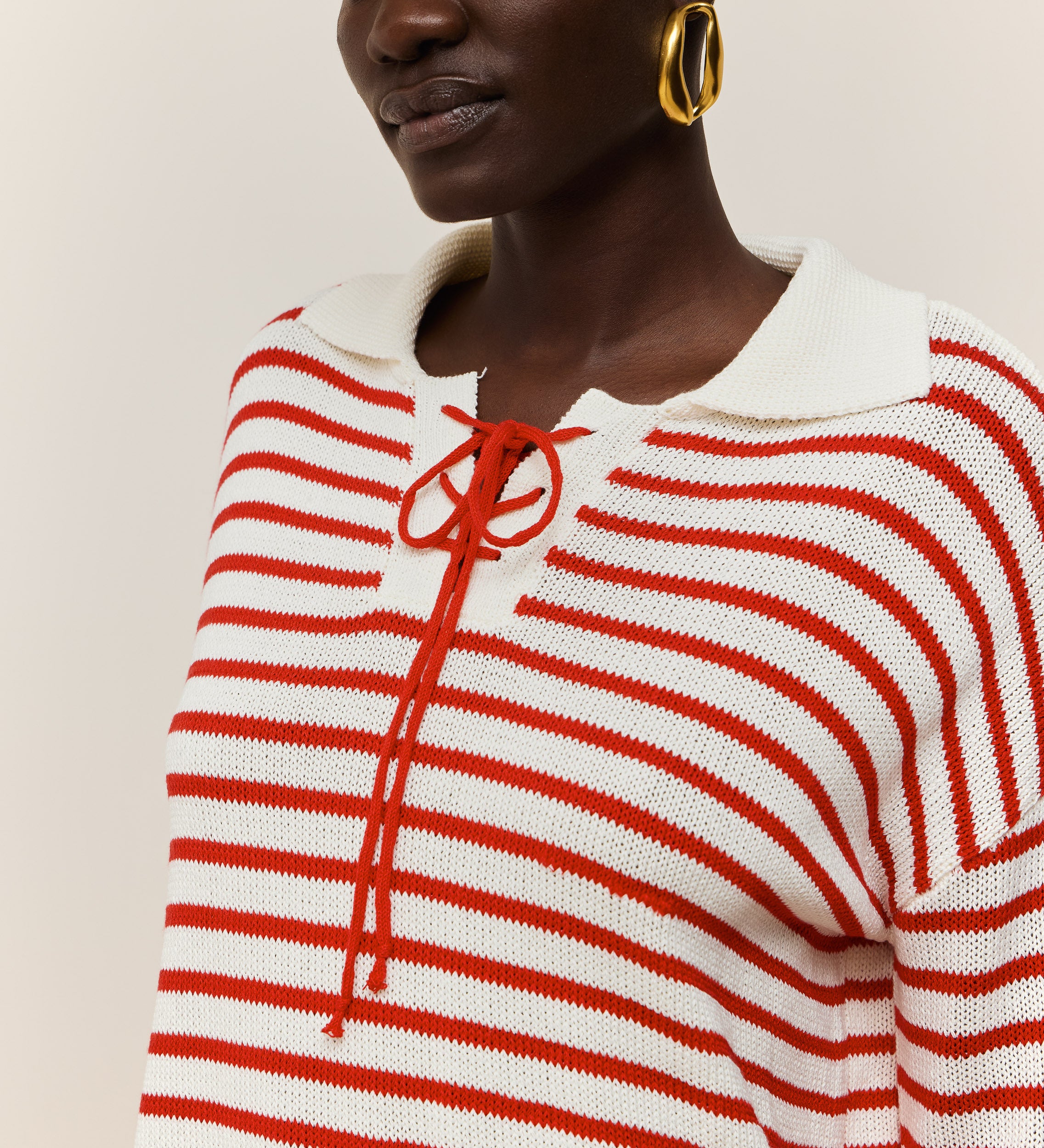 Pull rayé polo