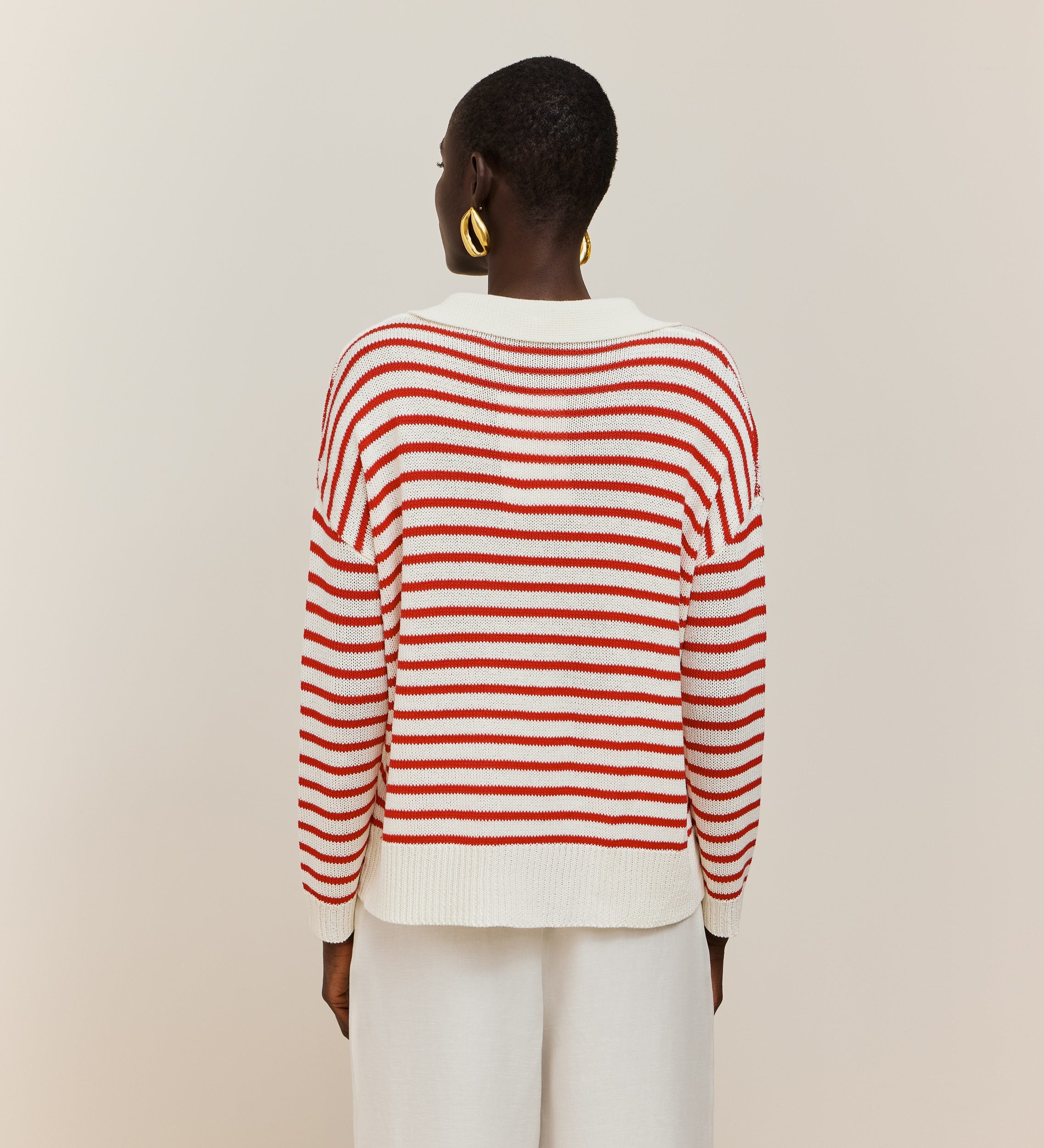 Pull rayé polo