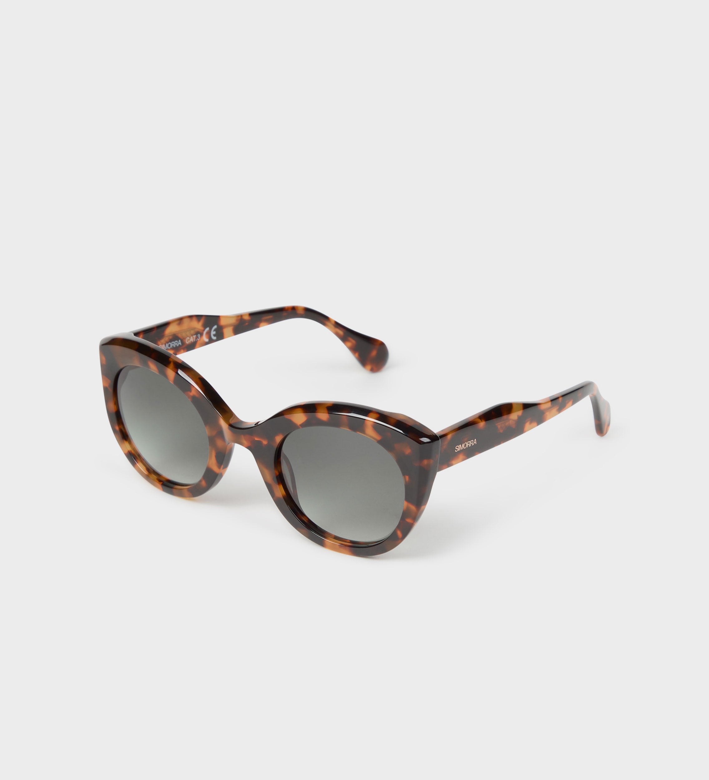 Lunettes de soleil ovales œil de chat