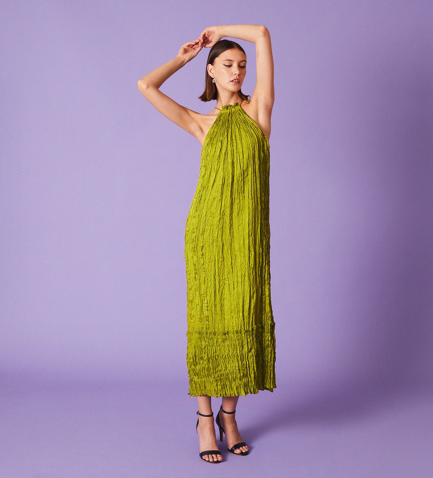 Vestido halter largo