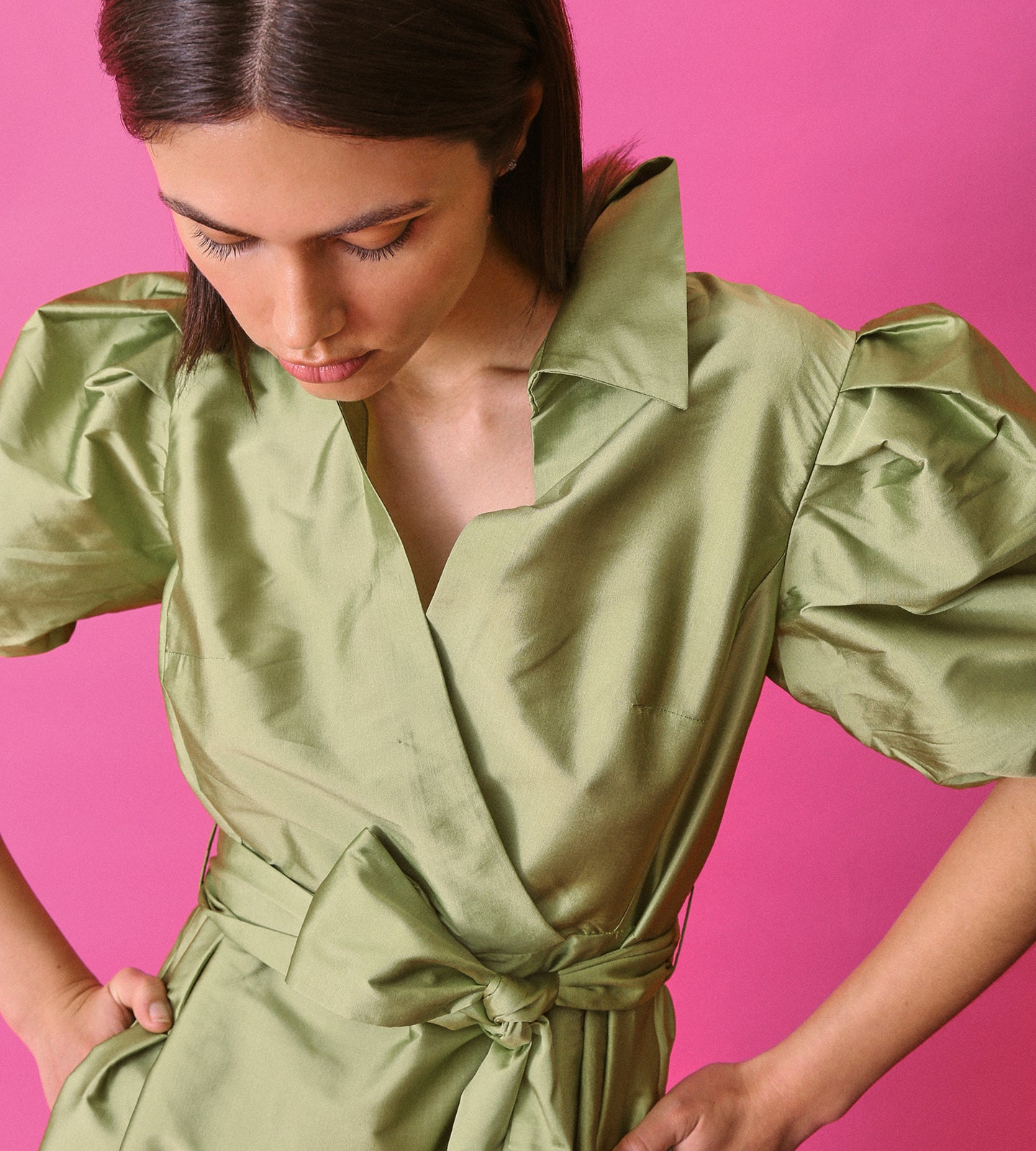 Robe chemise portefeuille