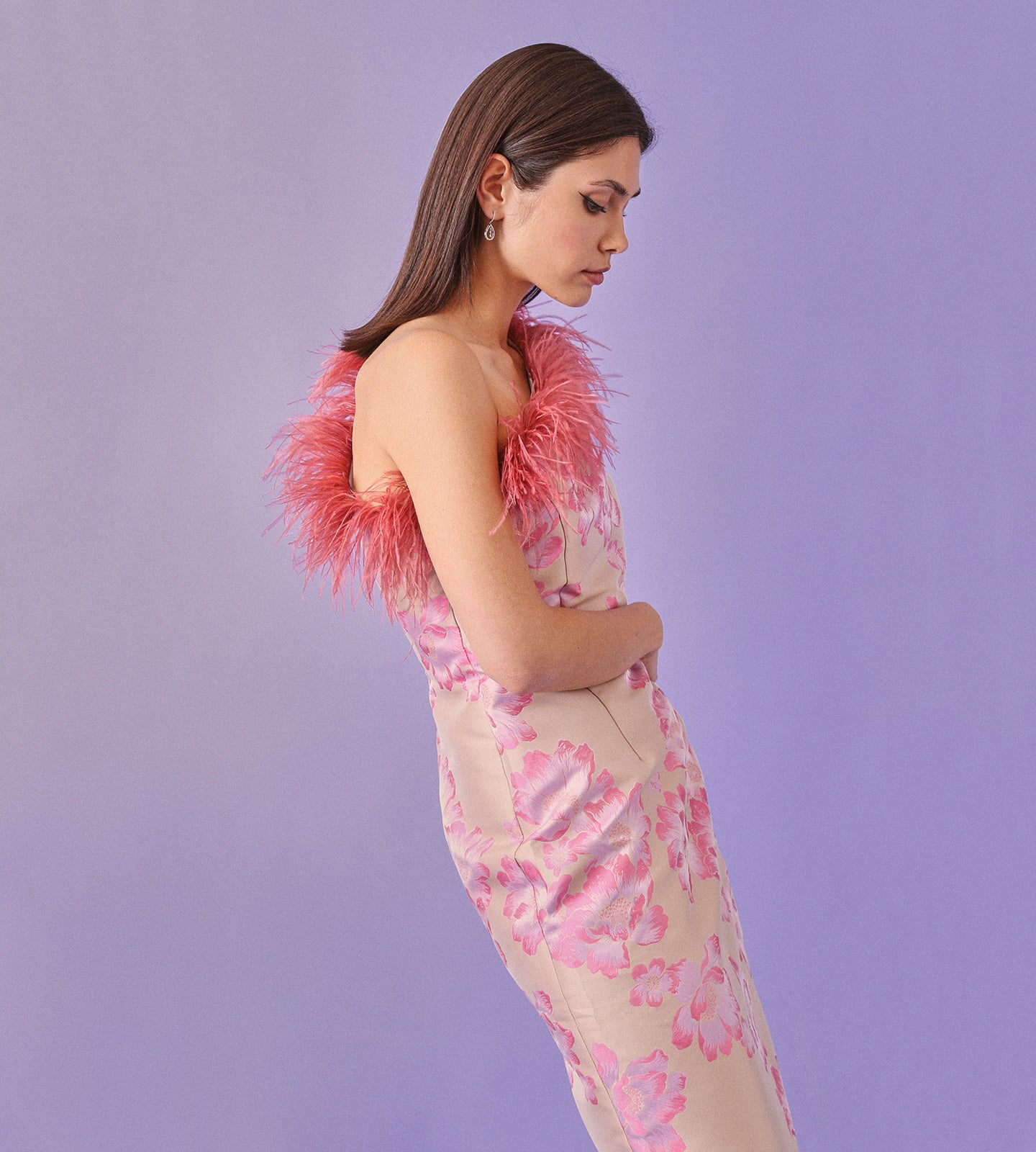 Vestido tubo asimétrico