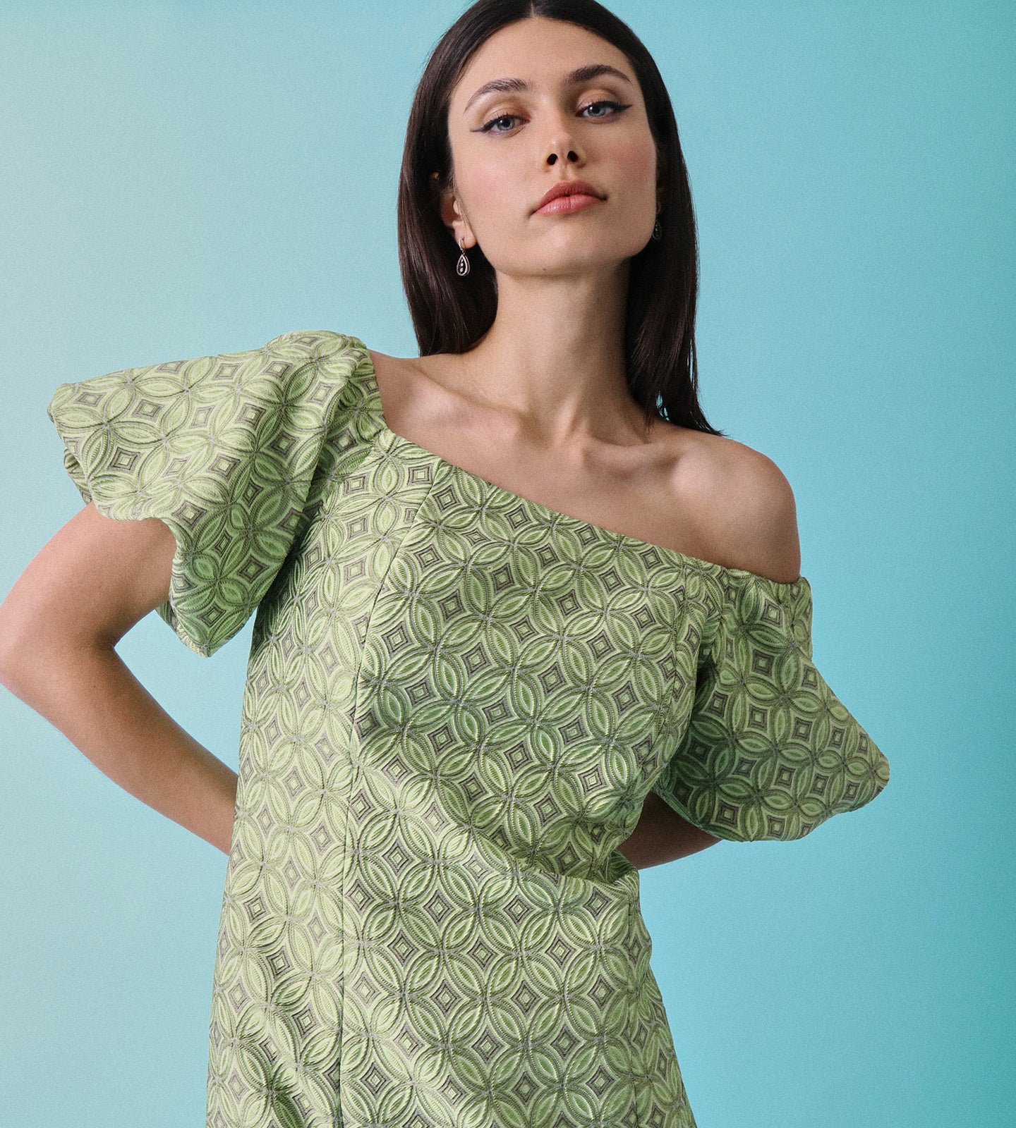 Robe crayon jacquard