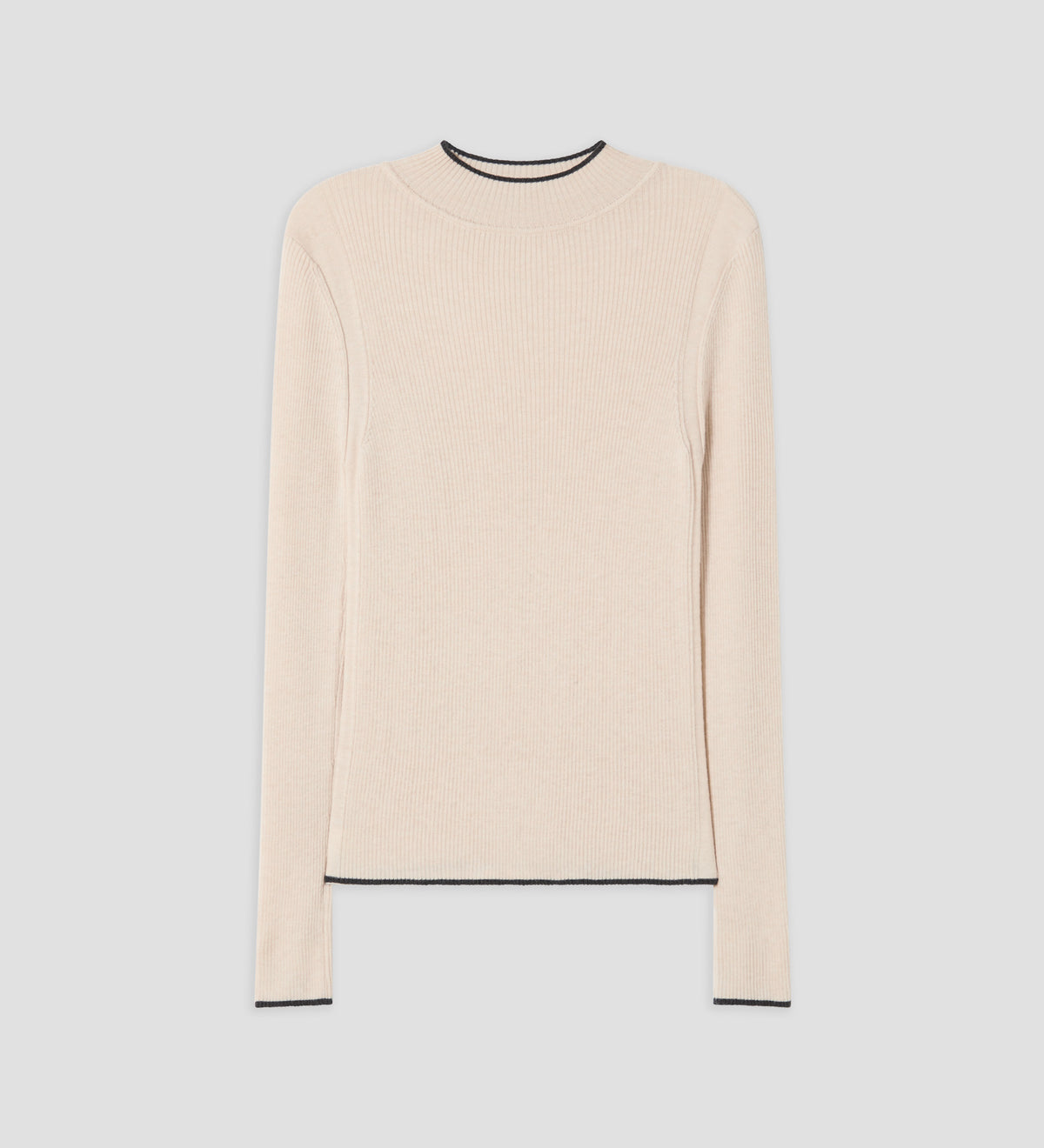 Pull en maille côtelée