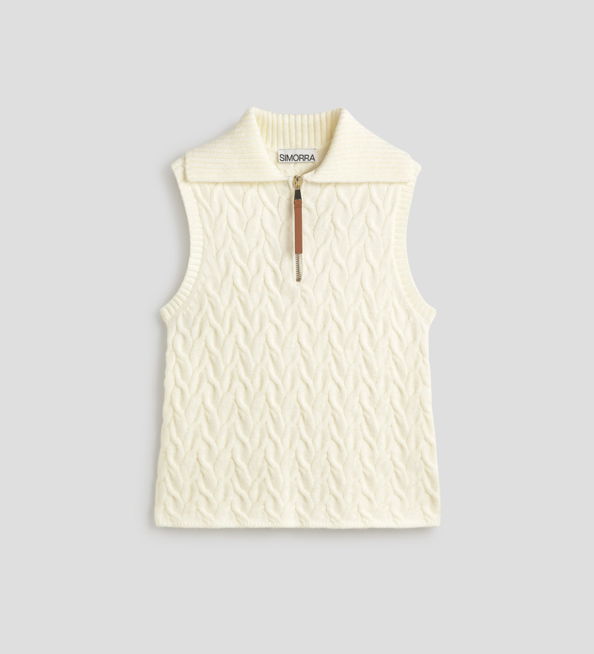 Gilet tricoté tresses