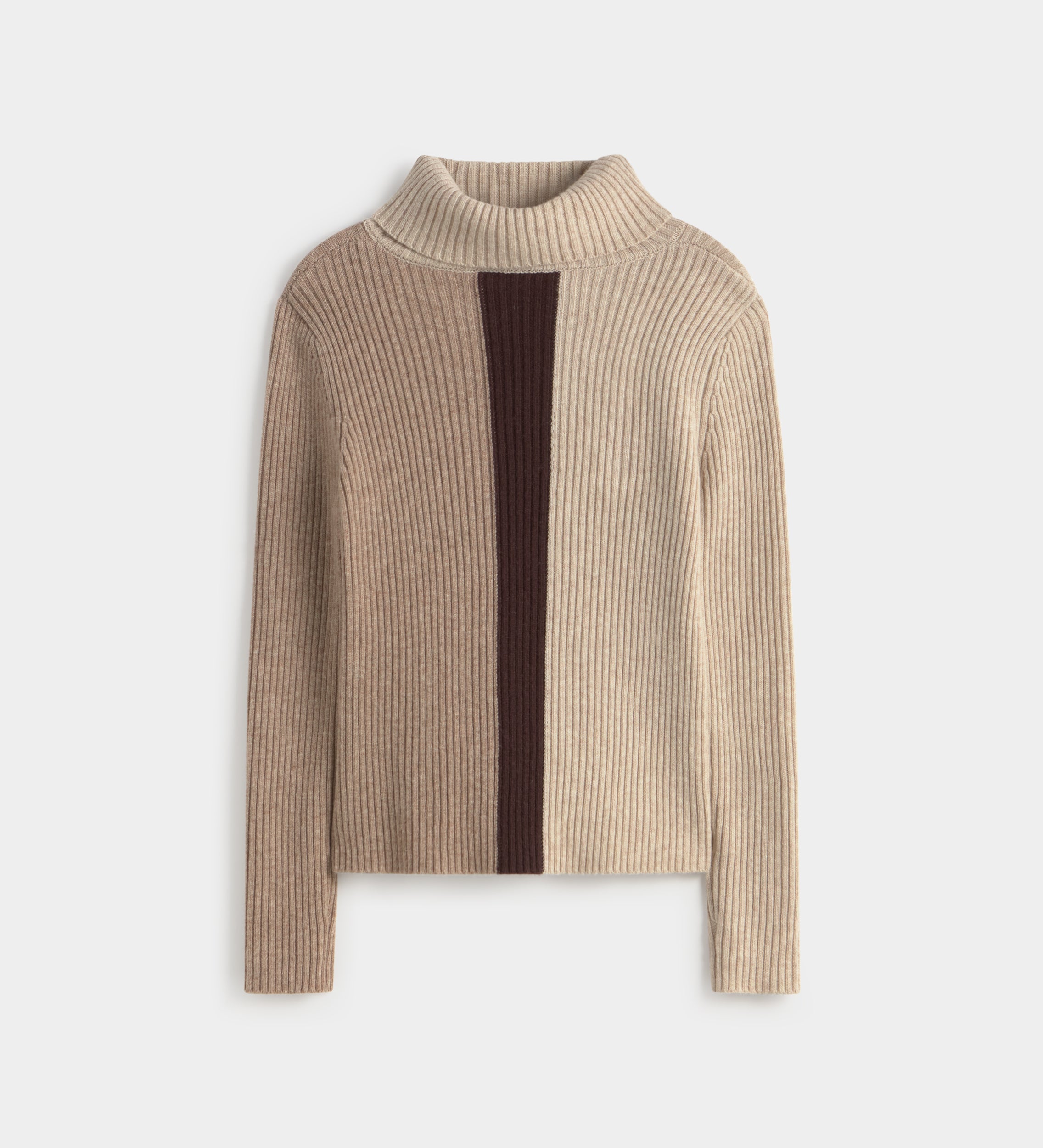 Pull en maille tricolore