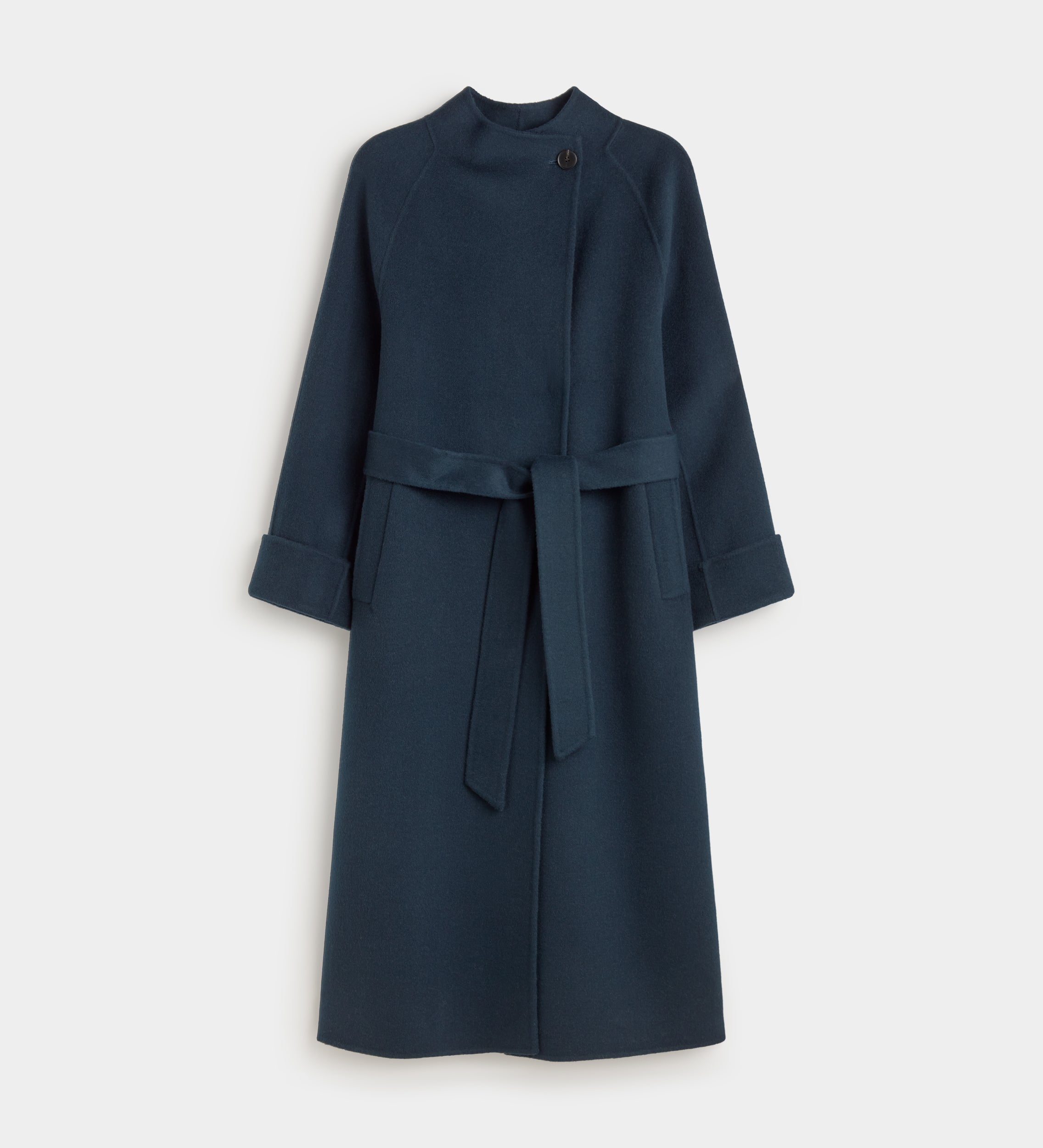 Manteau long en laine