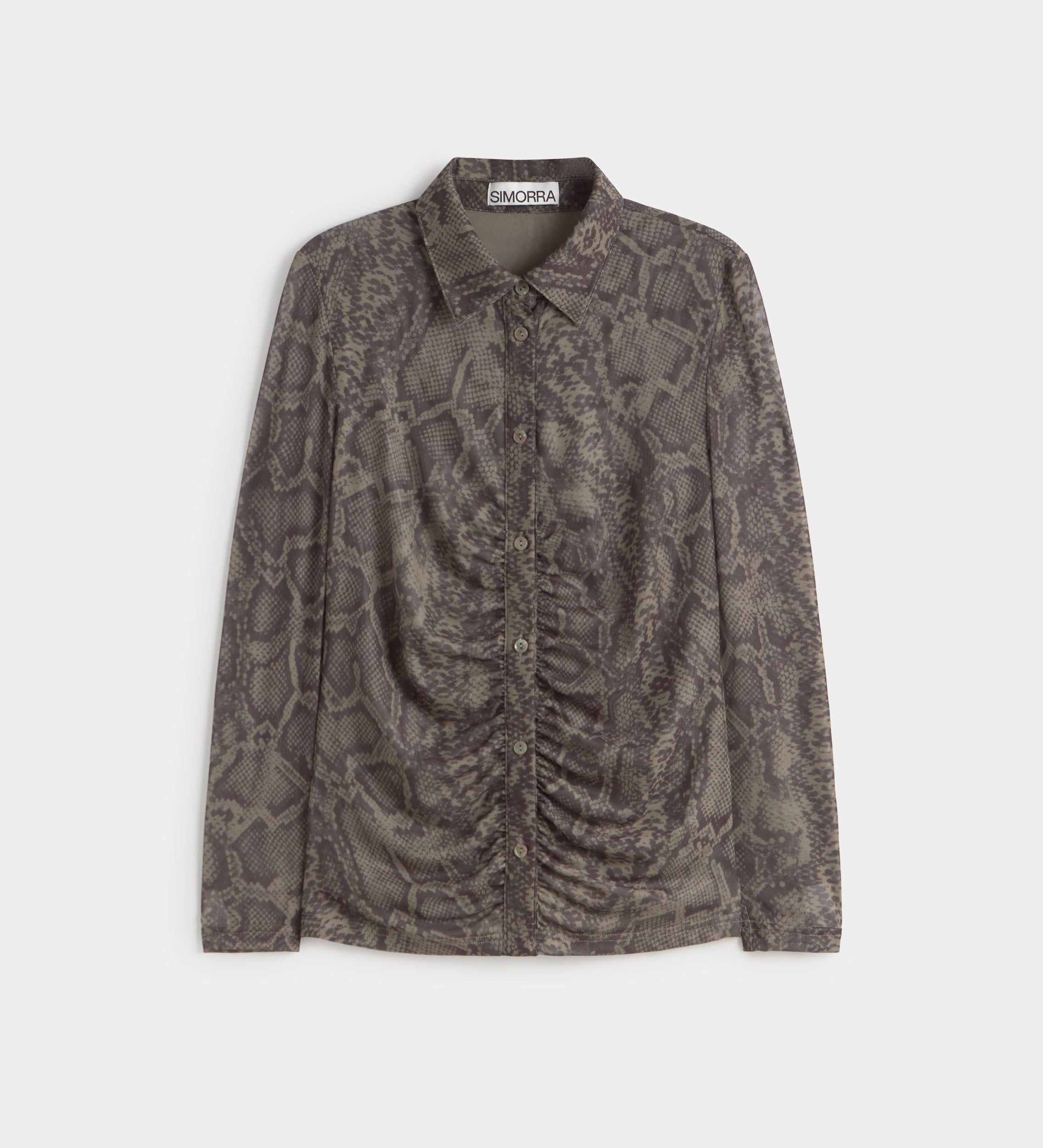 Chemise en tulle imprimé