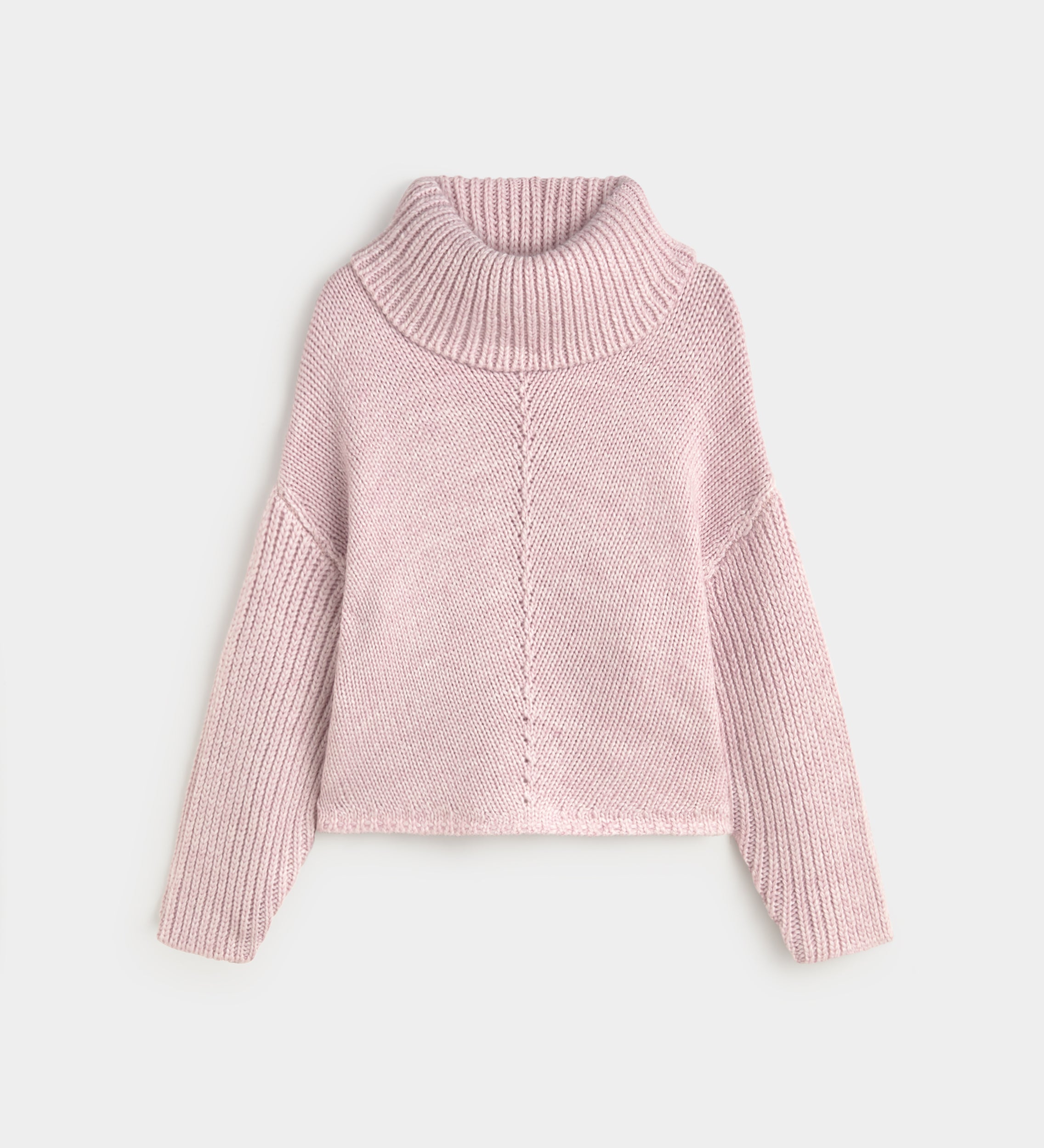 Pull col roulé