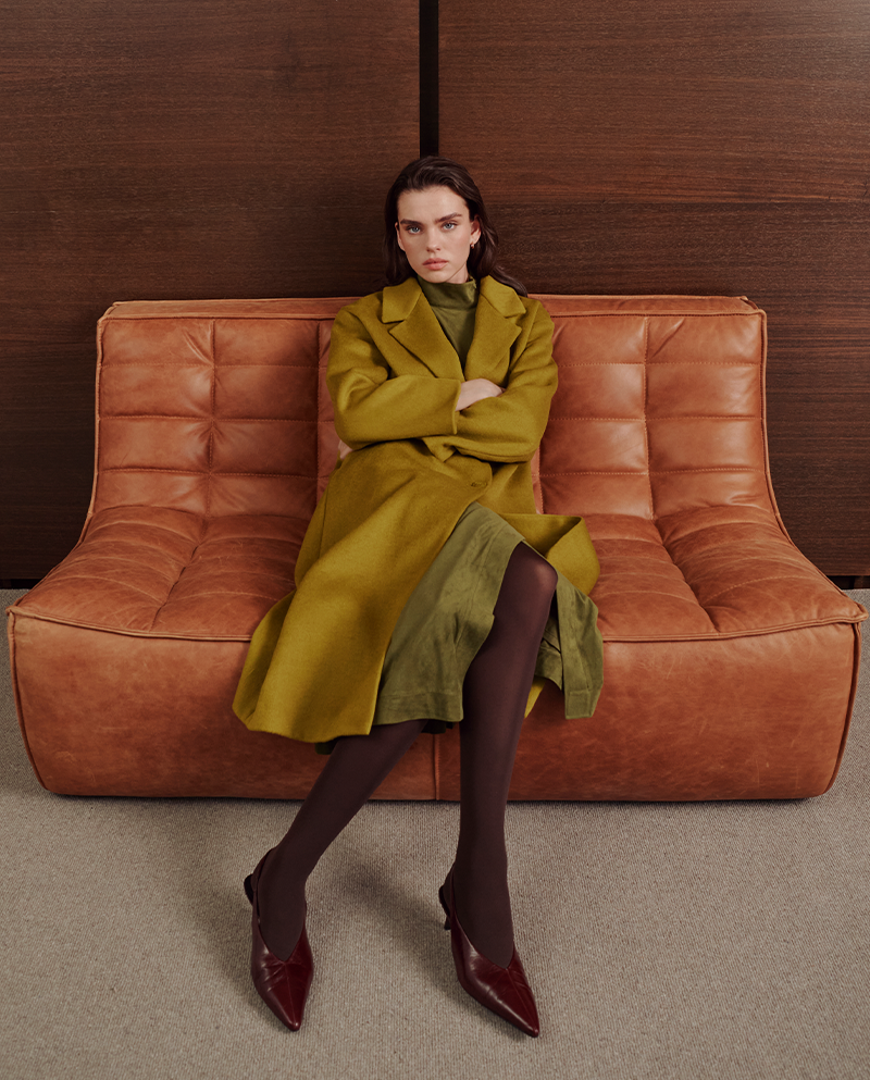 Lapel collar coat