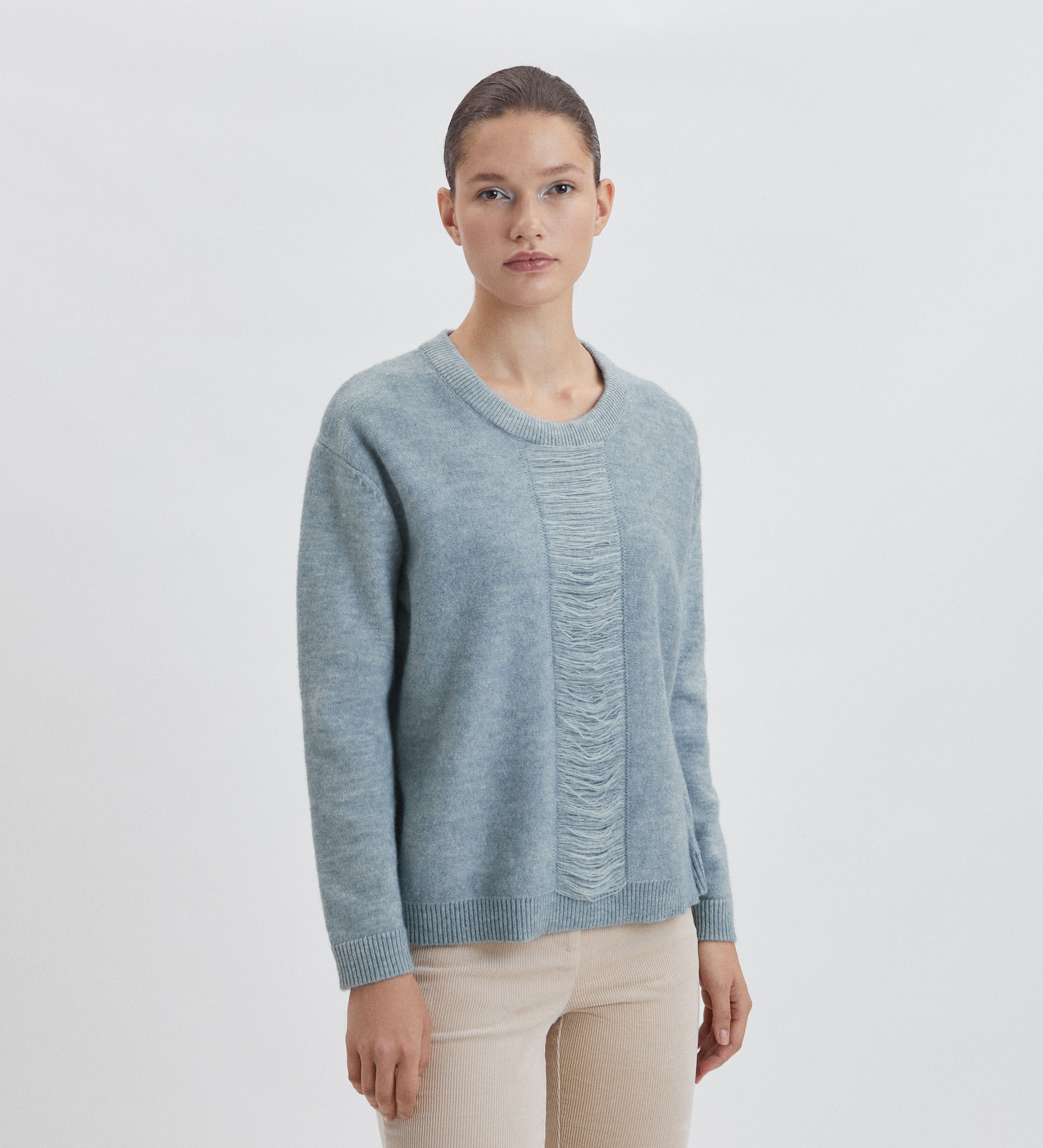 Pull effet effiloché