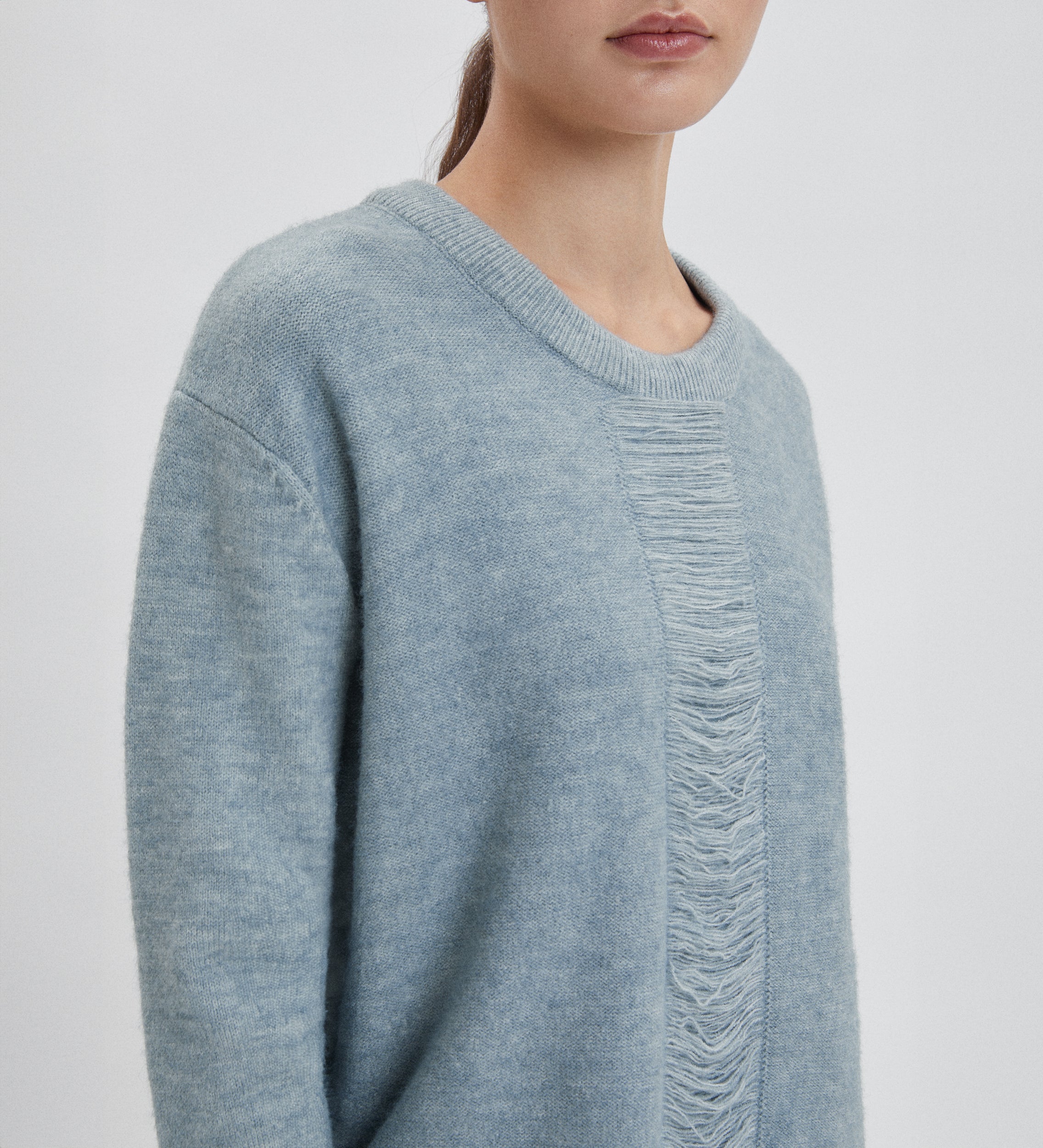 Jersey efecto deshilachado