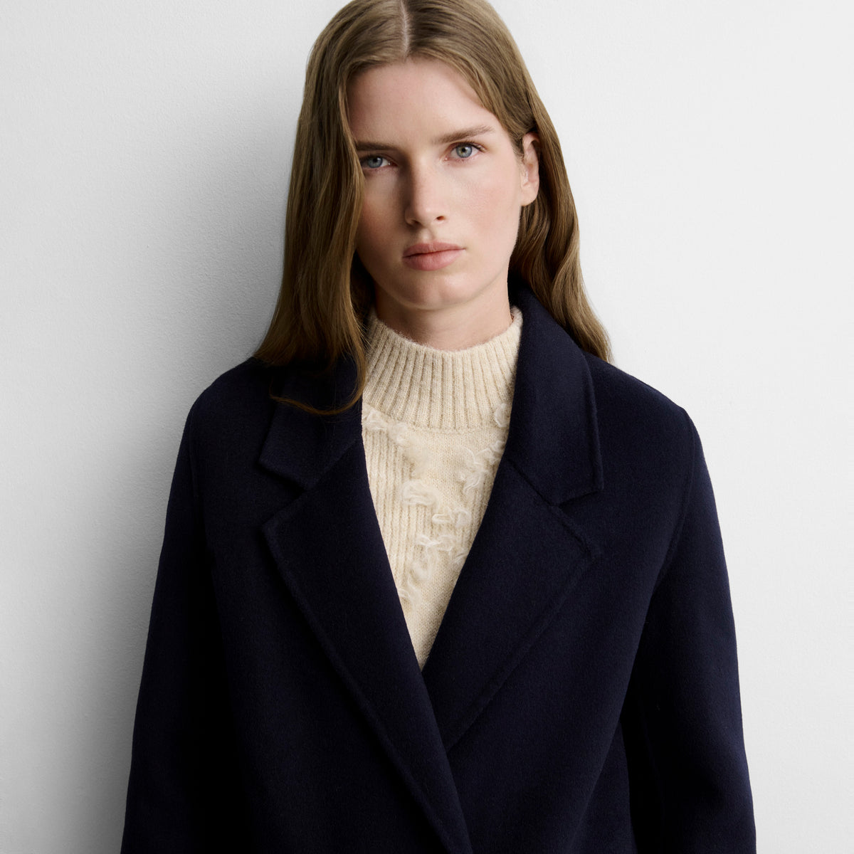 Manteau long en laine