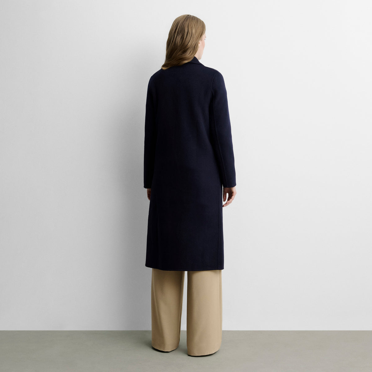 Manteau long en laine