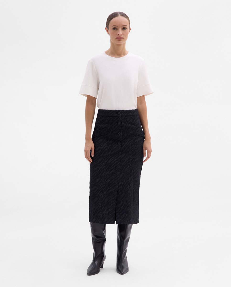Jupe crayon jacquard