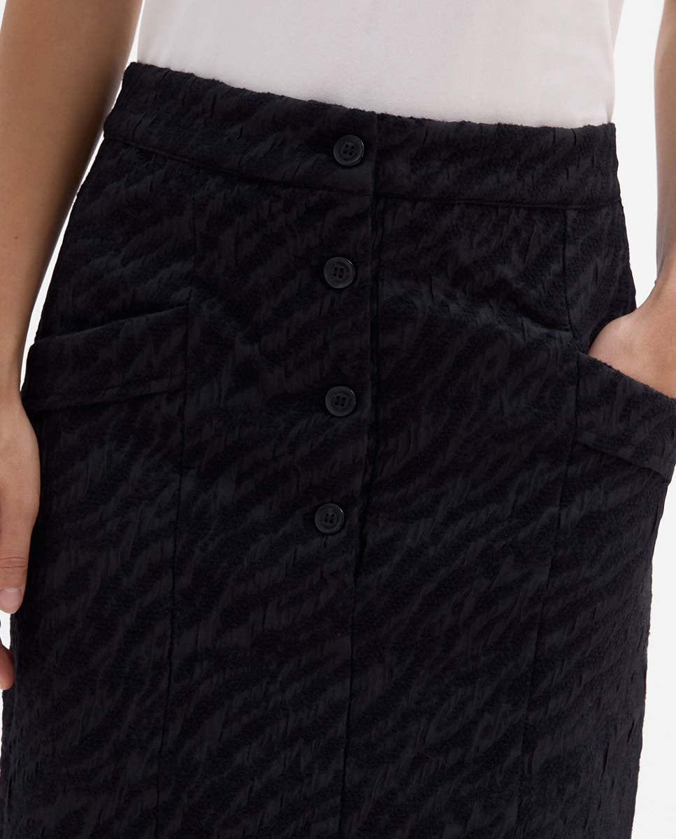 Jupe crayon jacquard