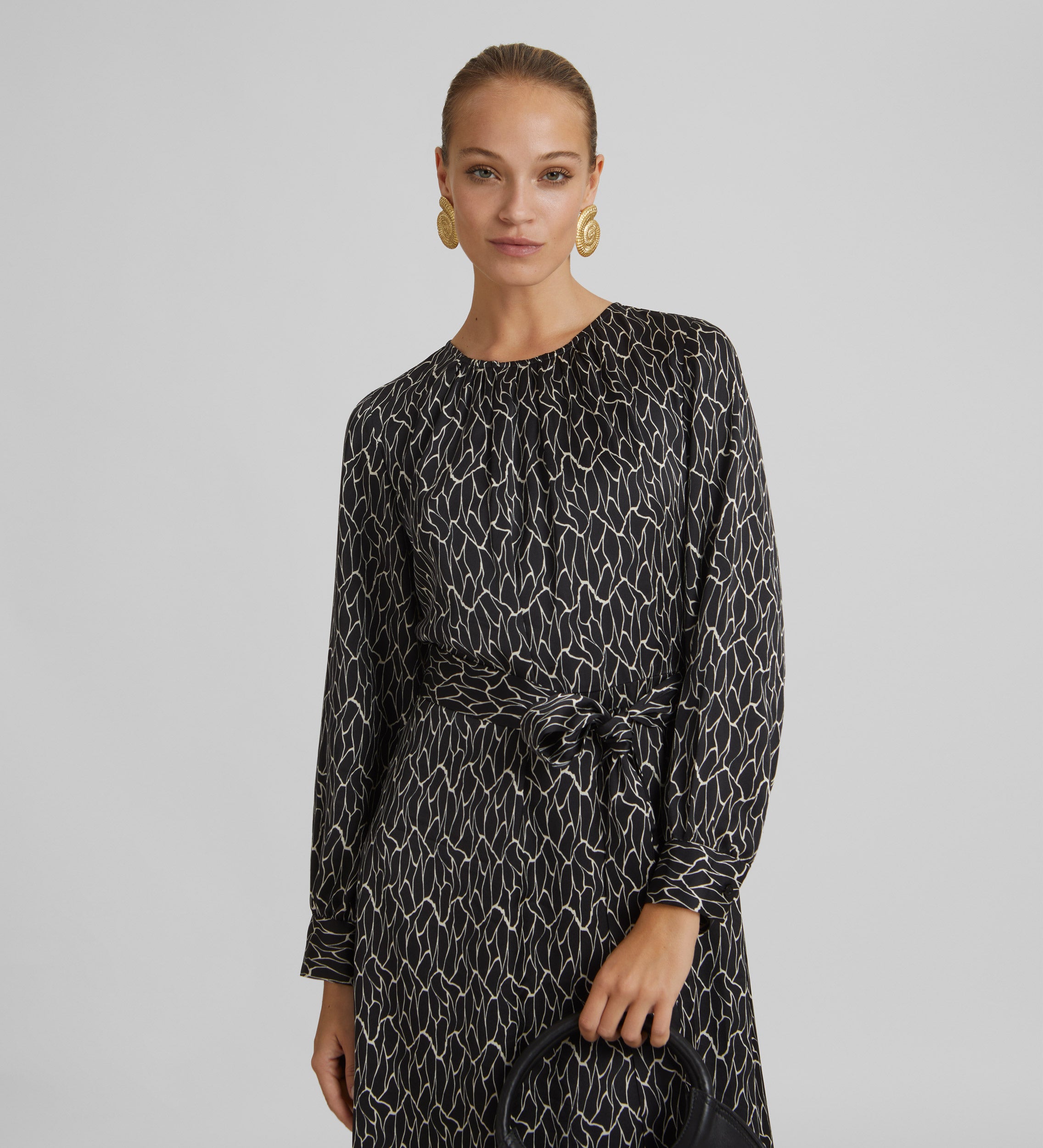 Vestido midi estampado