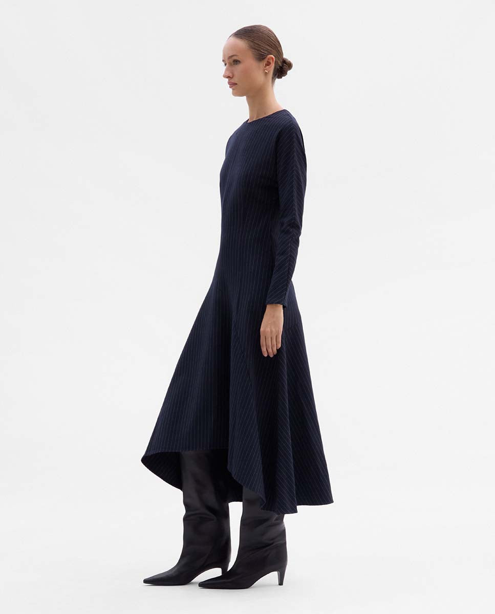 Robe midi asymétrique