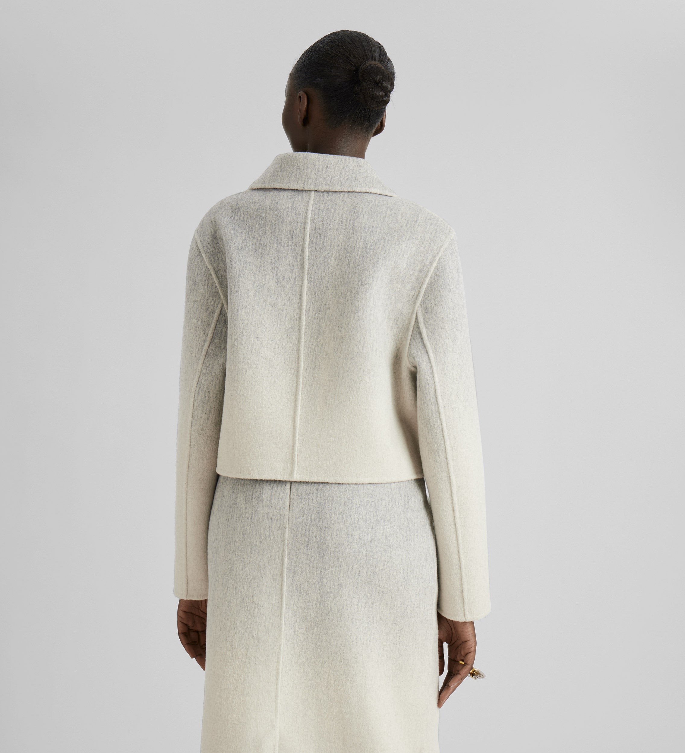 Chaqueta lana degradada