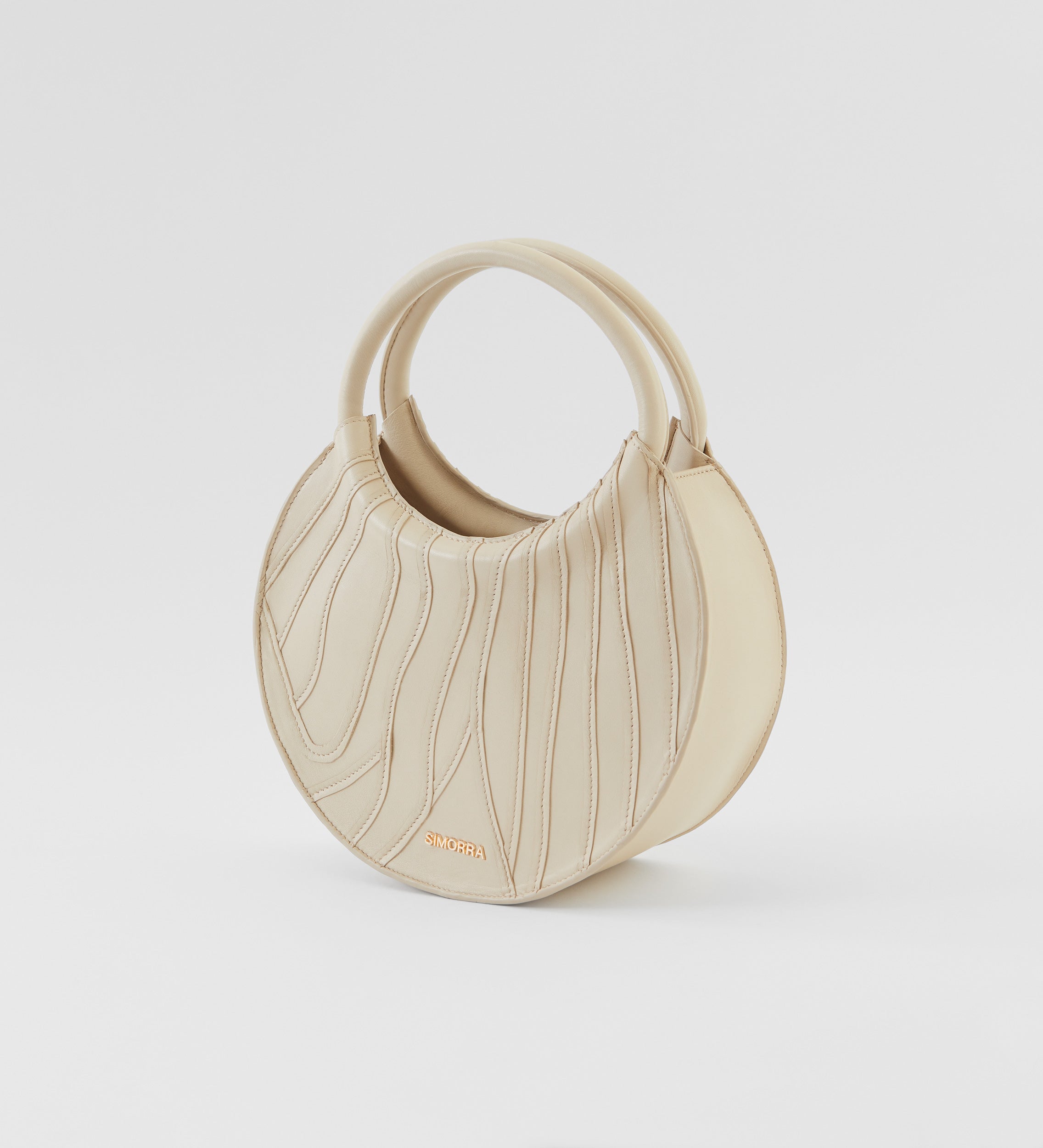 Bolso circular piel