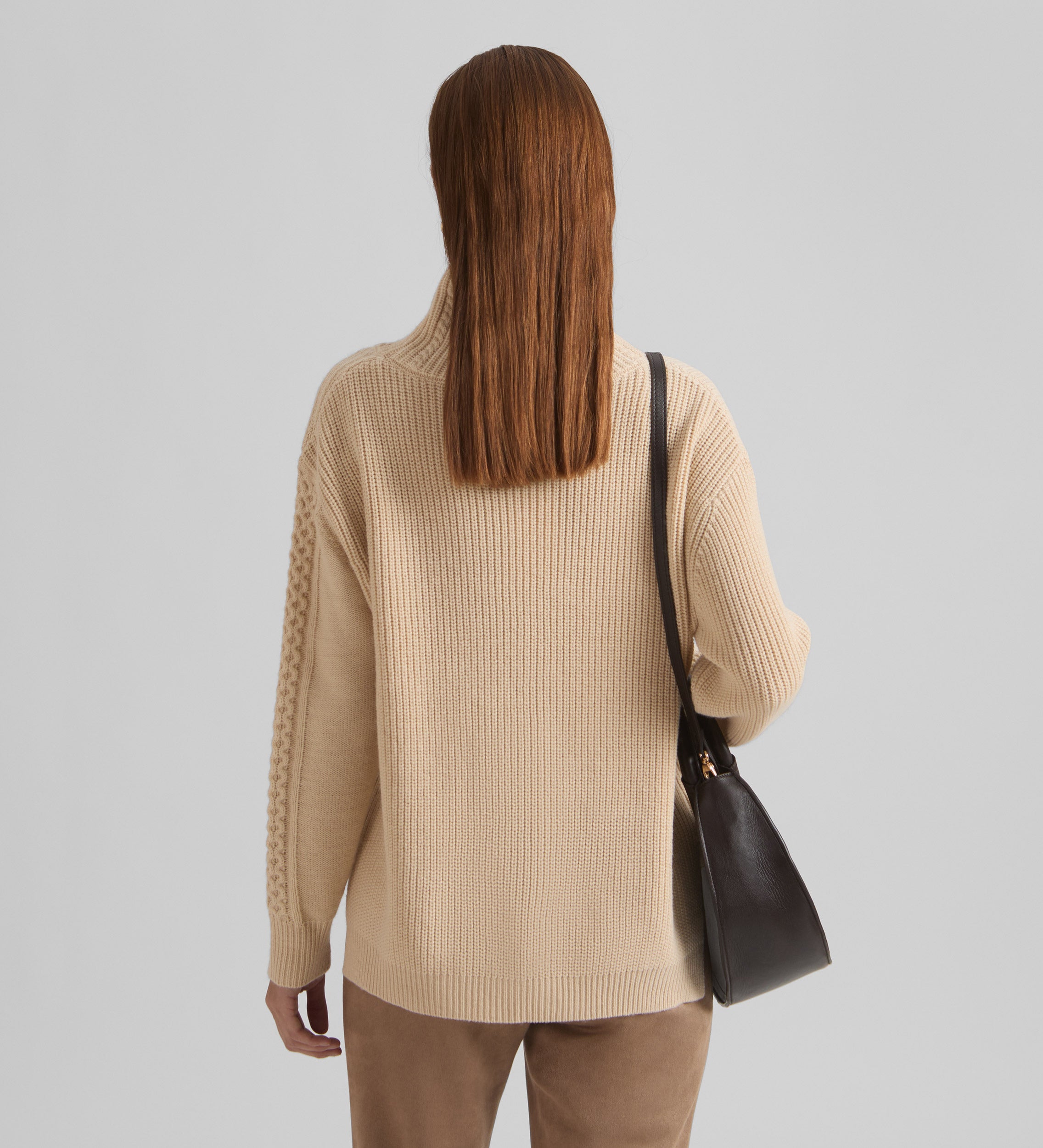 High neck sweater