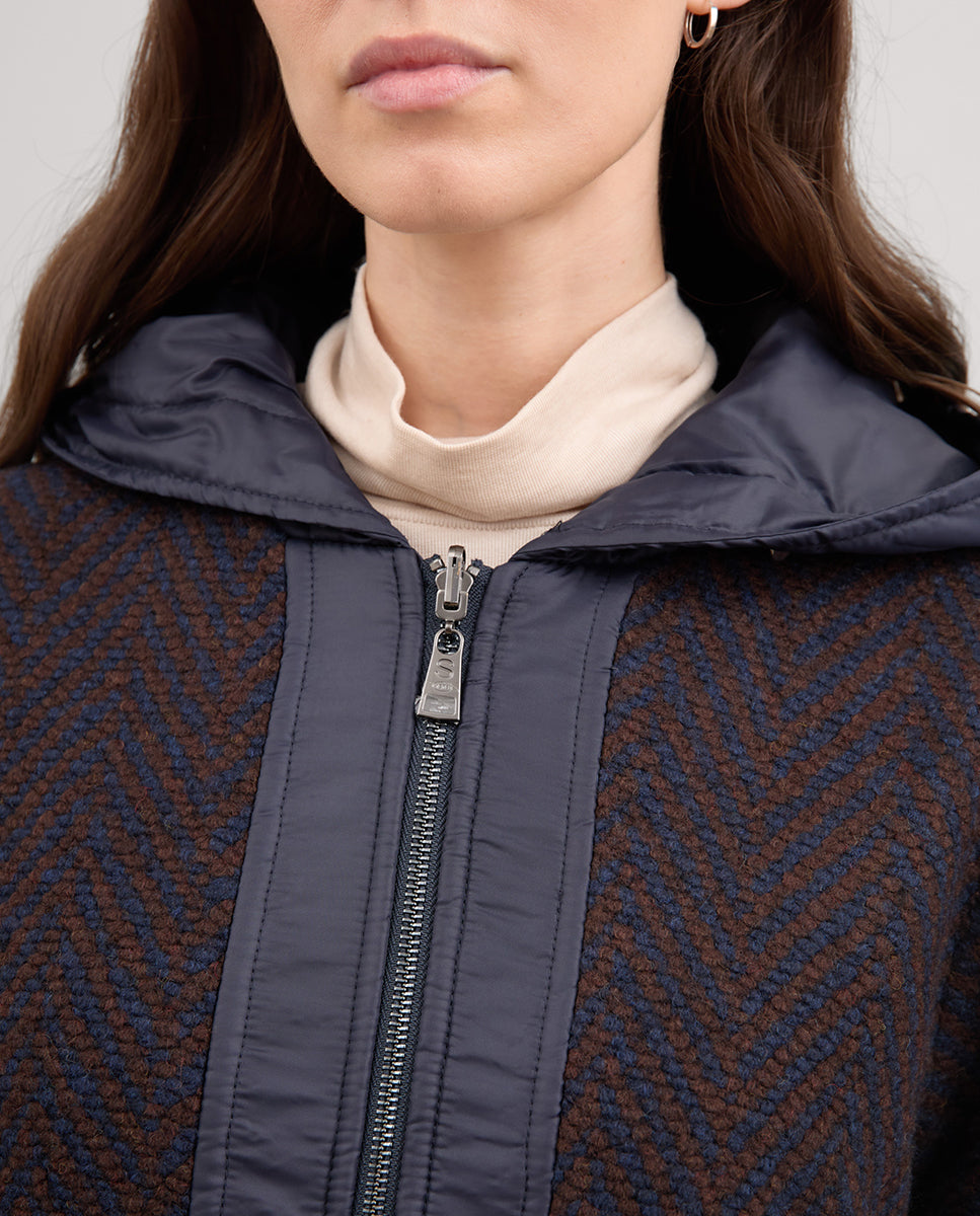 Abrigo lana reversible
