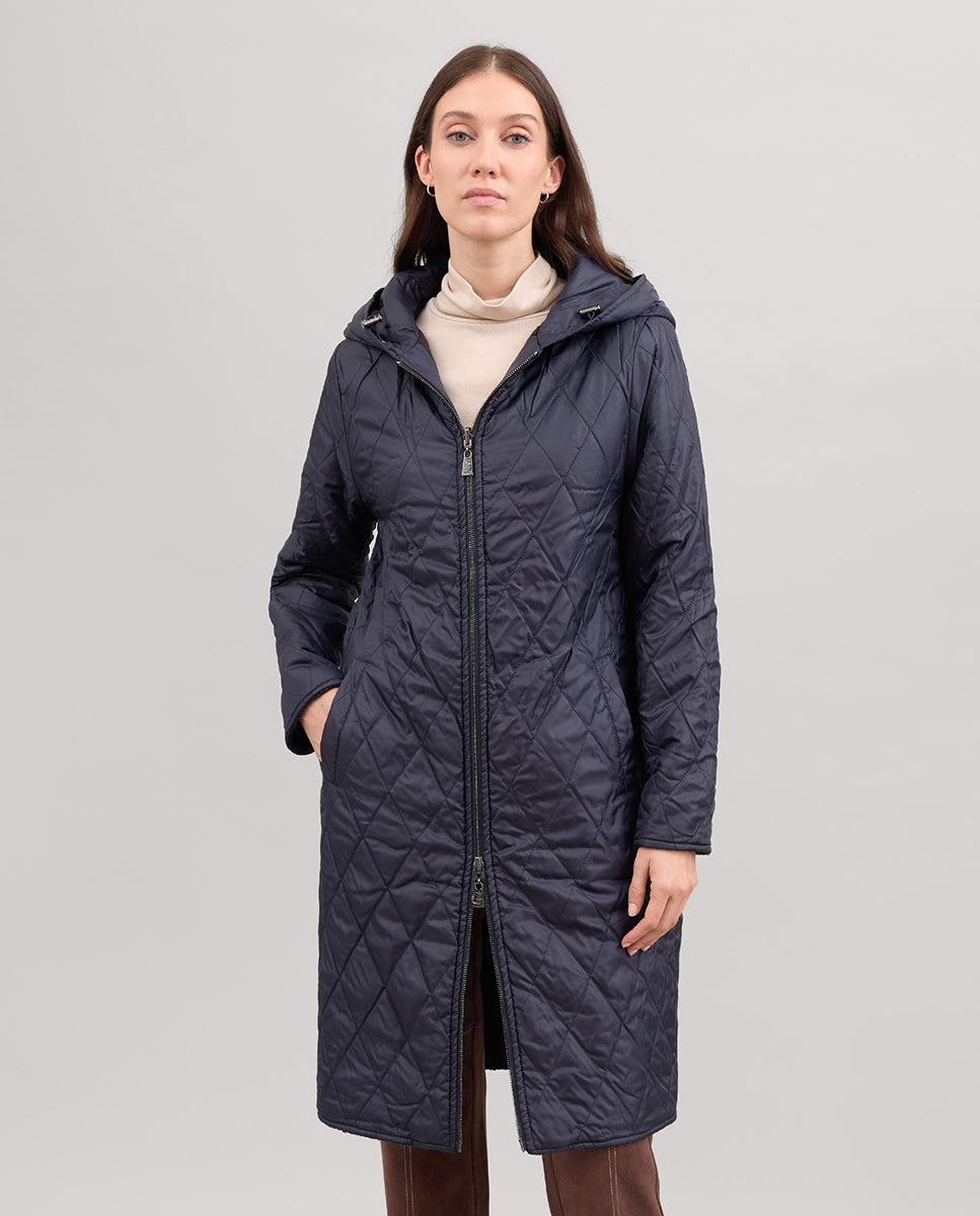 Abrigo lana reversible