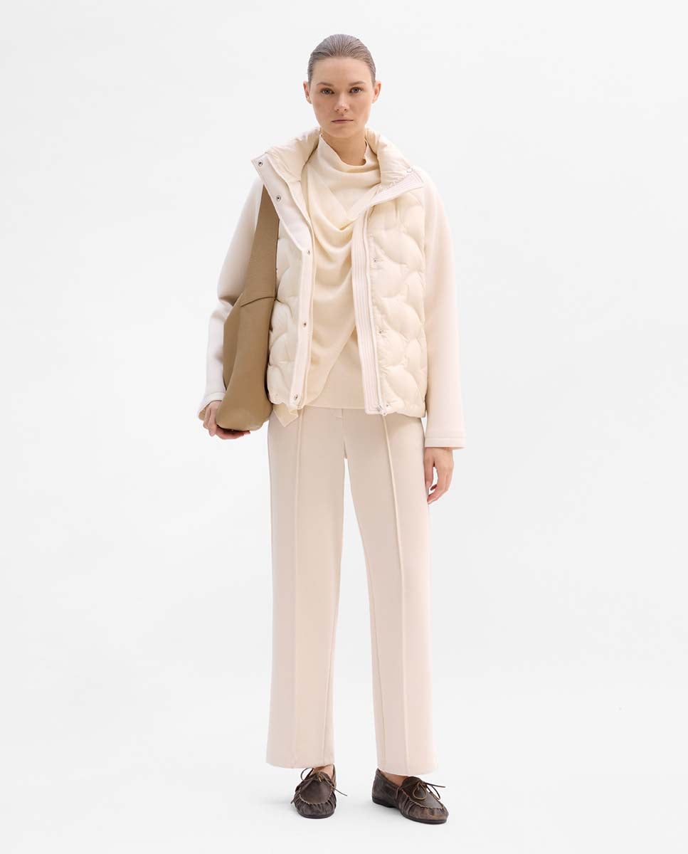 Combined short down jacket