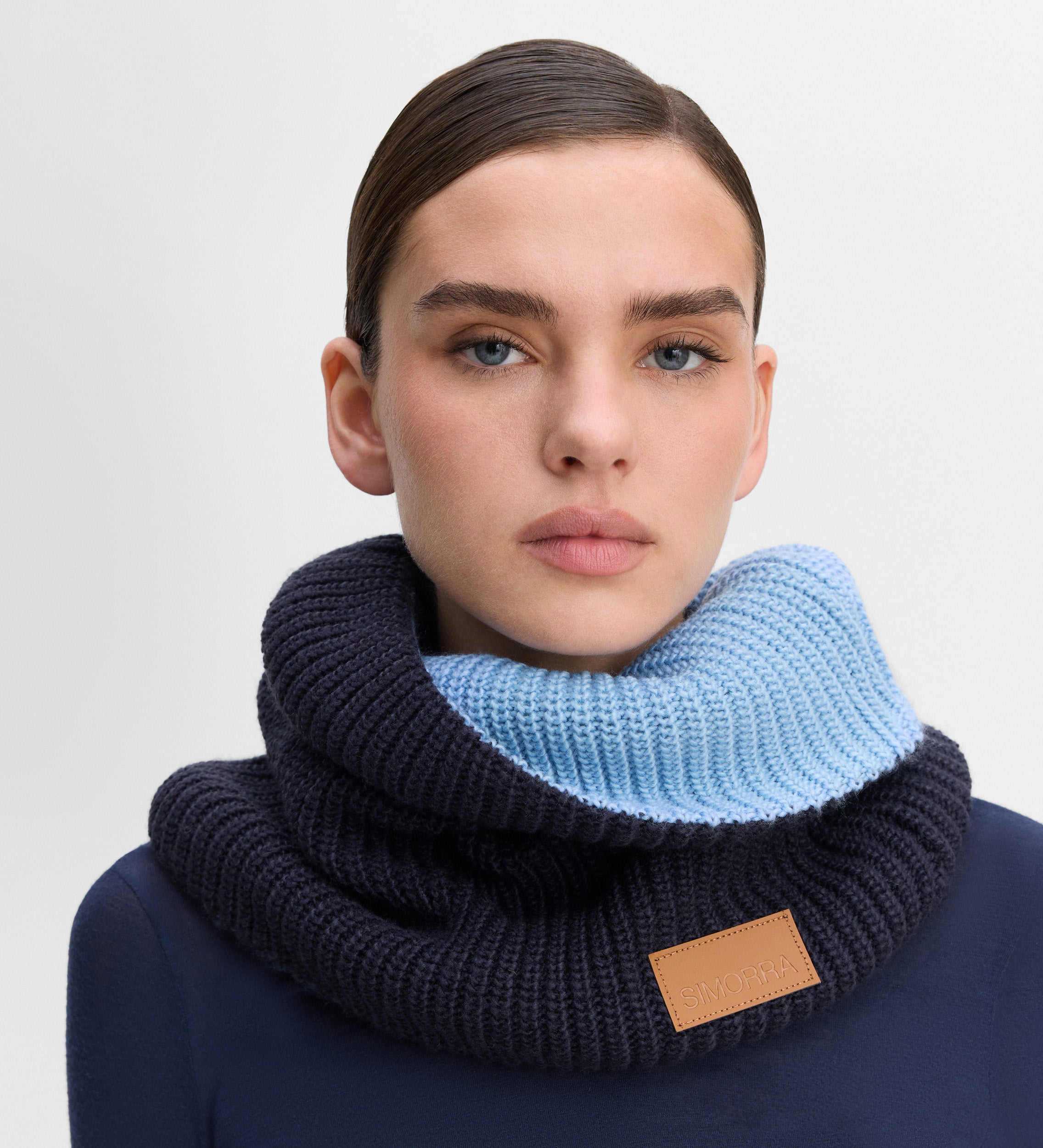 Cuello tricot reversible