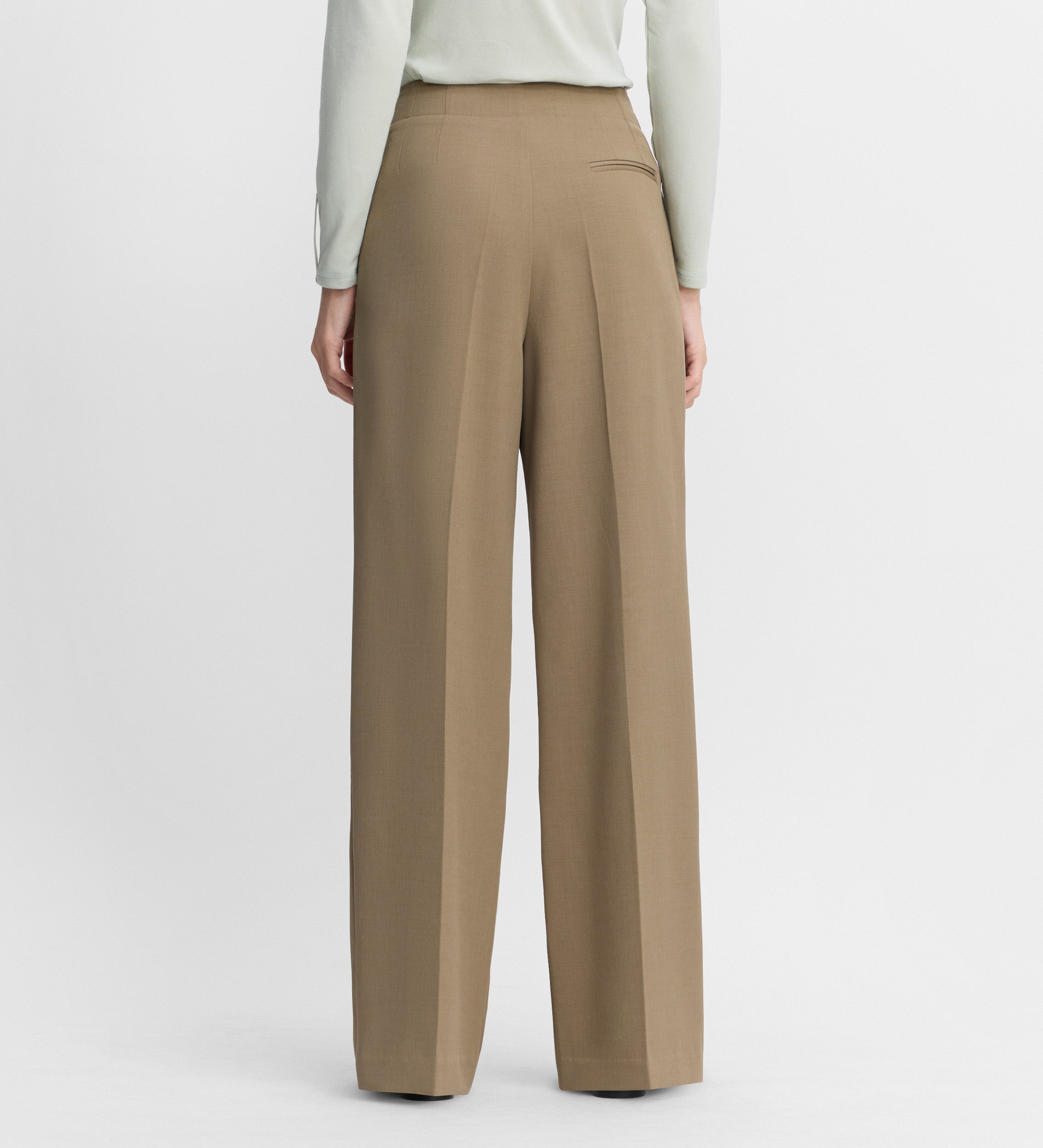 Long pleated pants