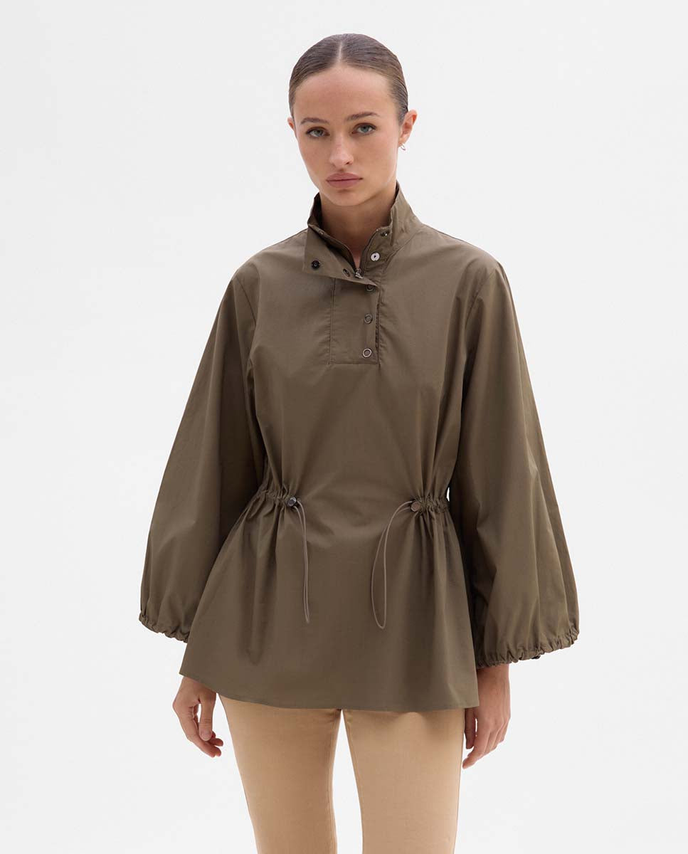 High-neck blouse