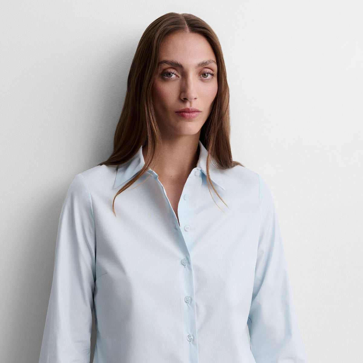 Chemise droite coton