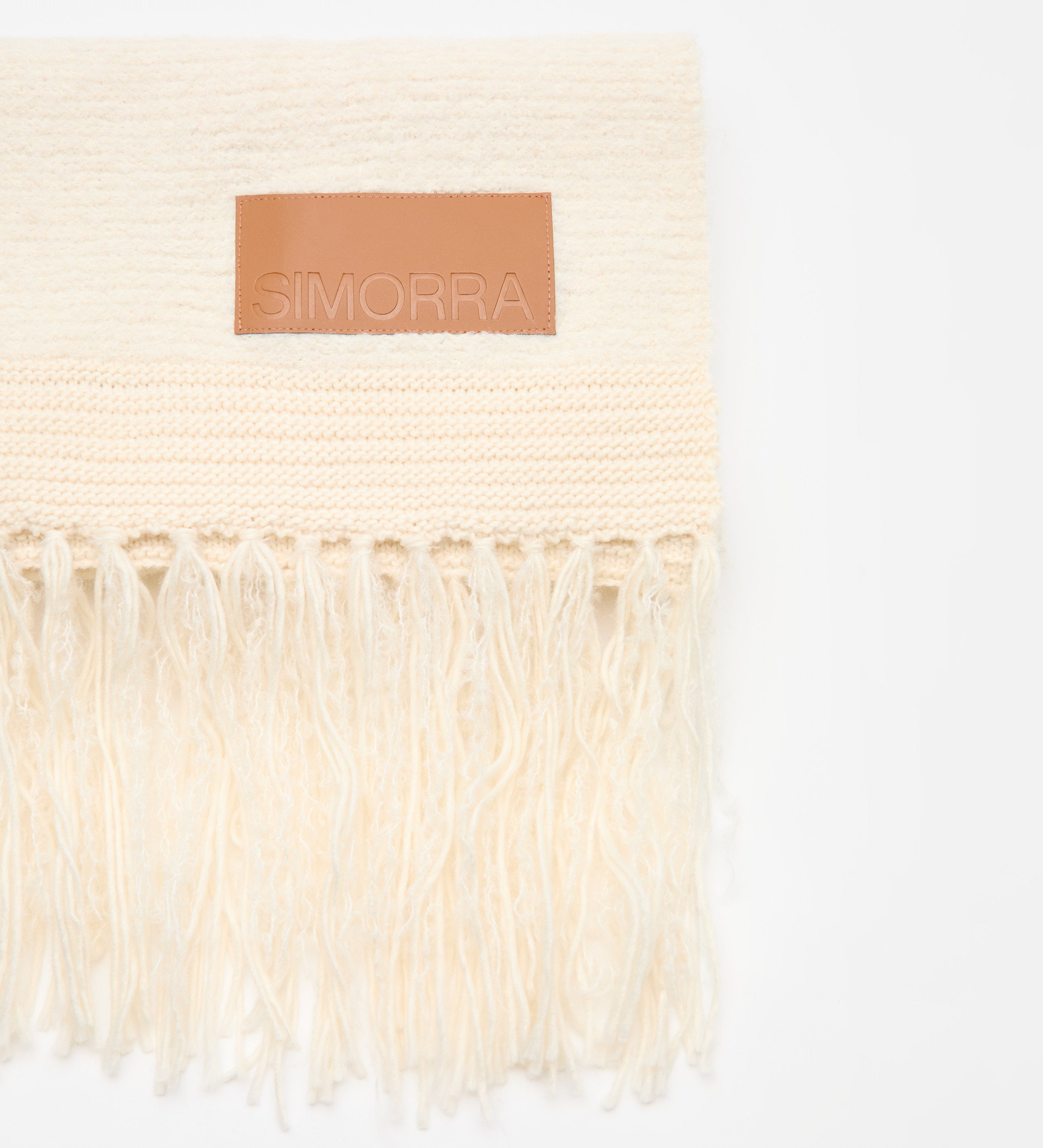 Écharpe en tricot combiné