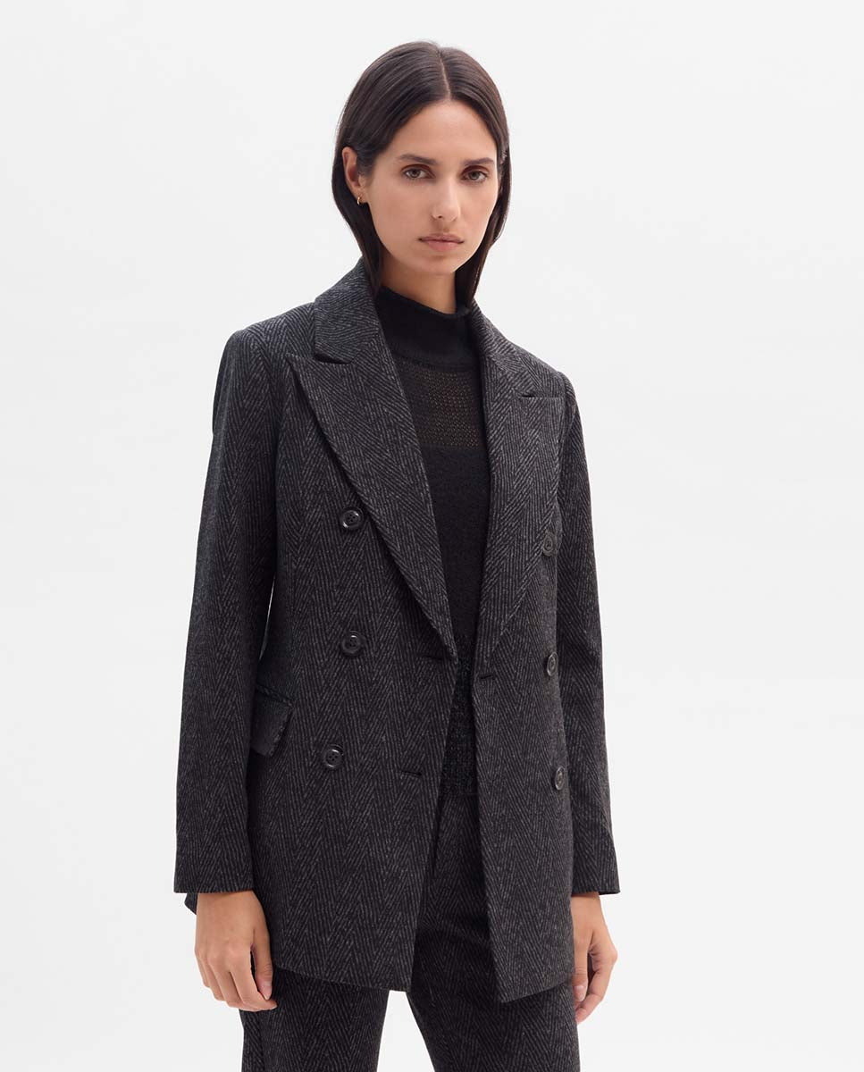 Blazer à chevrons