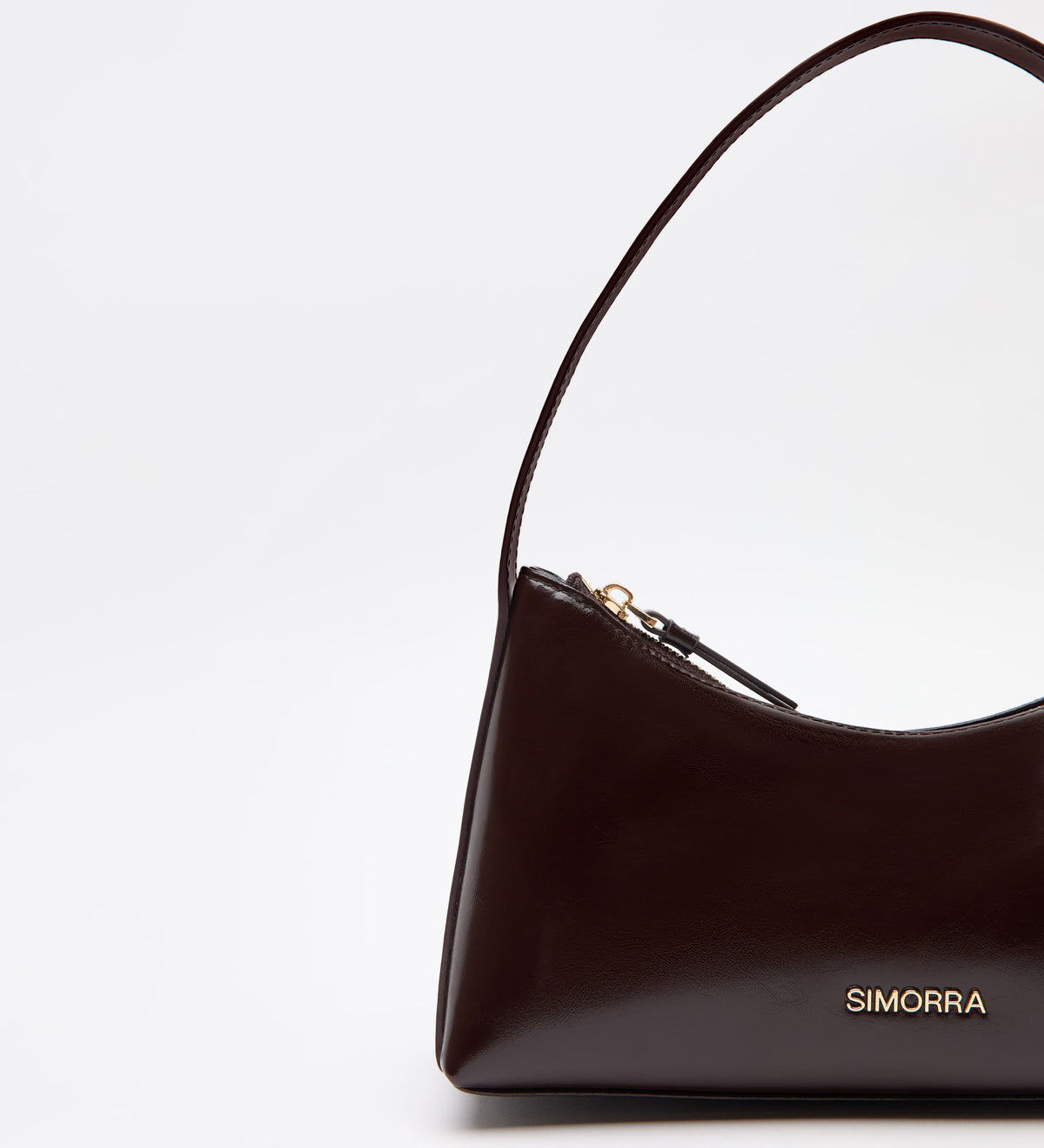 Bolso piel estilo baguette
