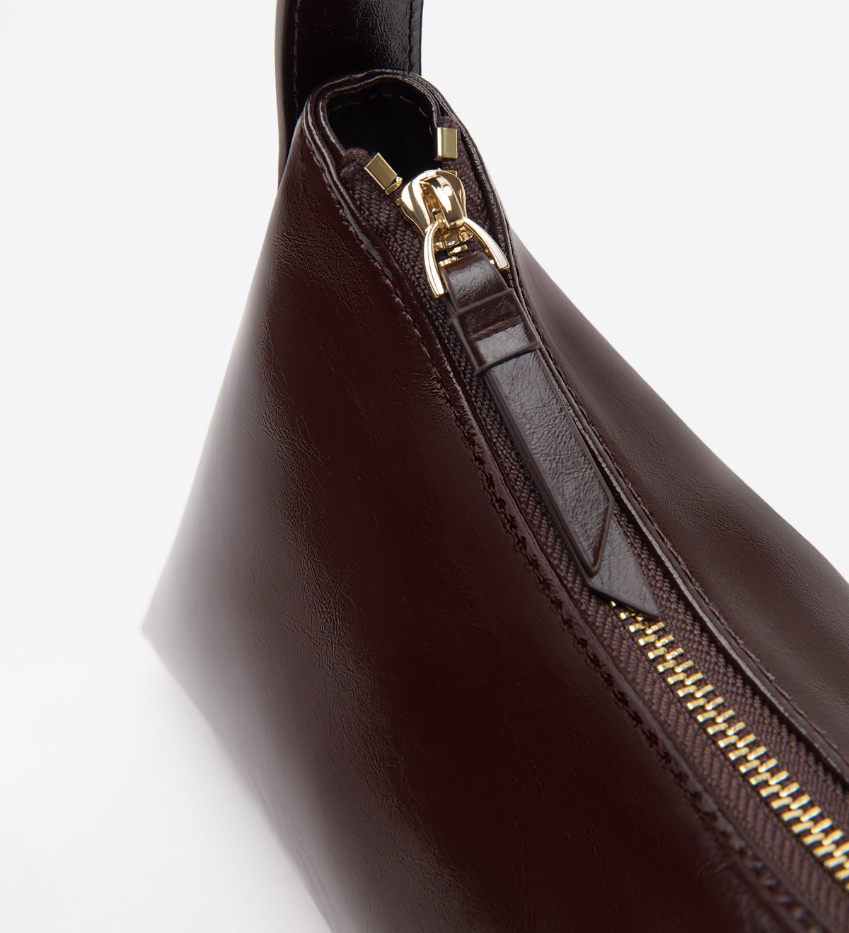 Bolso piel estilo baguette