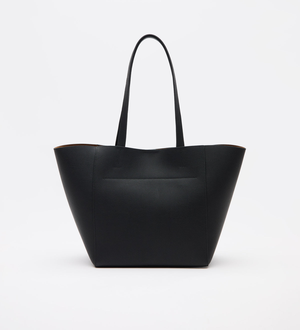 Leather shopper bag